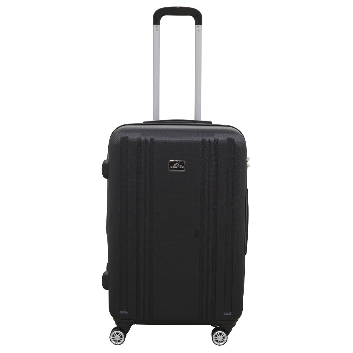 Dellonda Lightweight ABS Luggage Set with TSA Lock - Black DL11