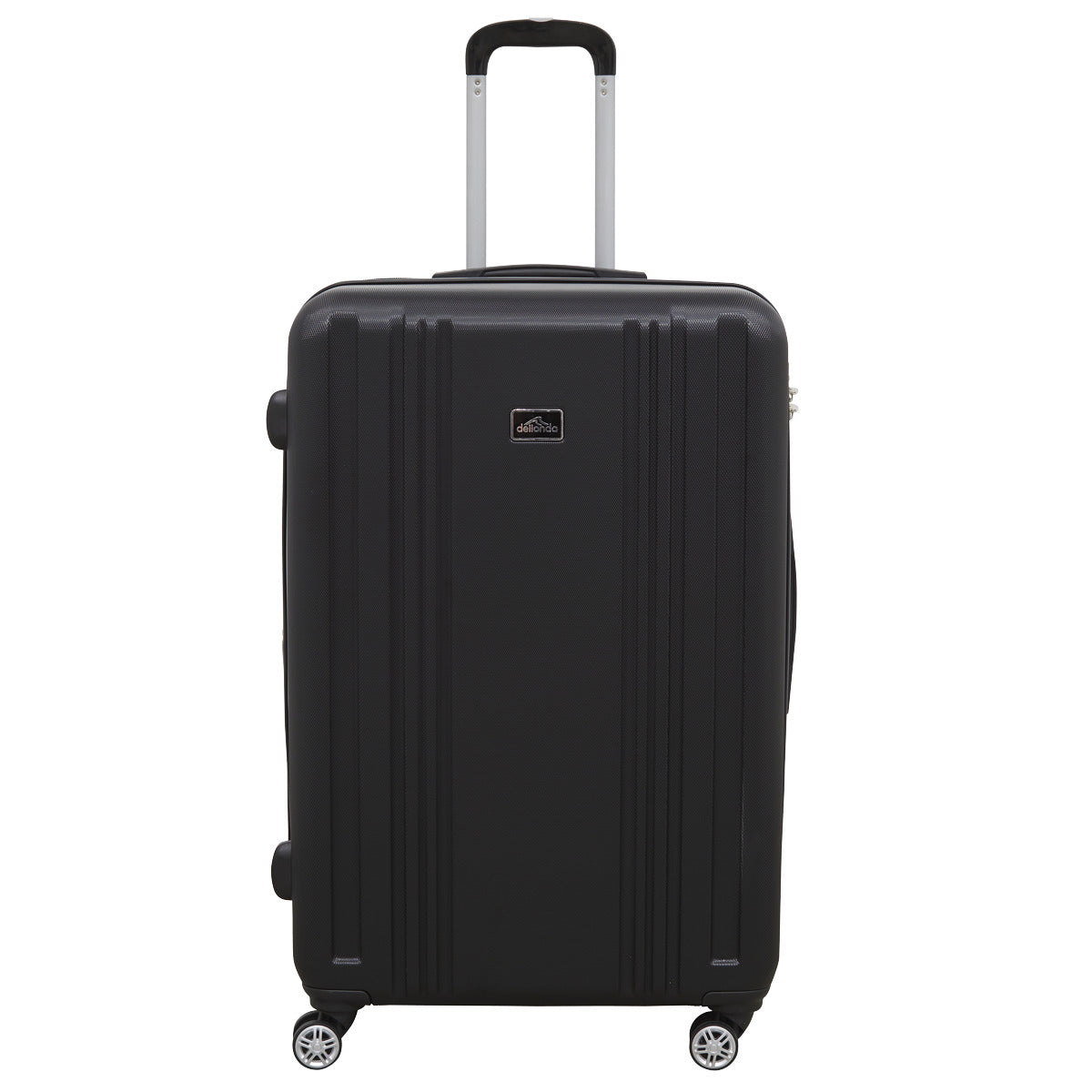 Dellonda Lightweight ABS Luggage Set with TSA Lock - Black DL11