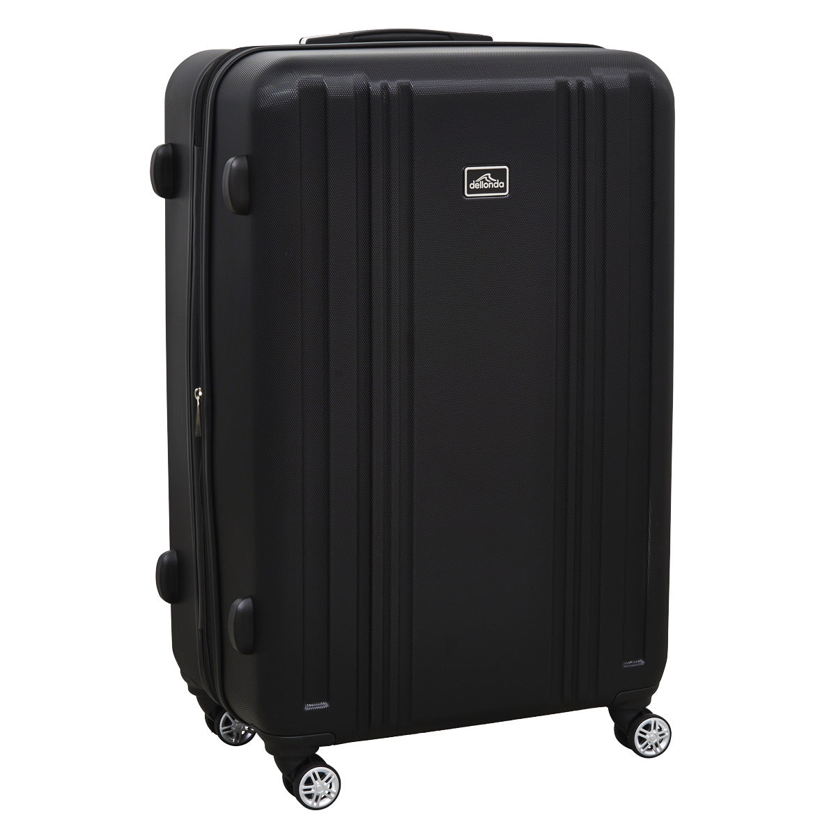 Dellonda Lightweight ABS Luggage Set with TSA Lock - Black DL11