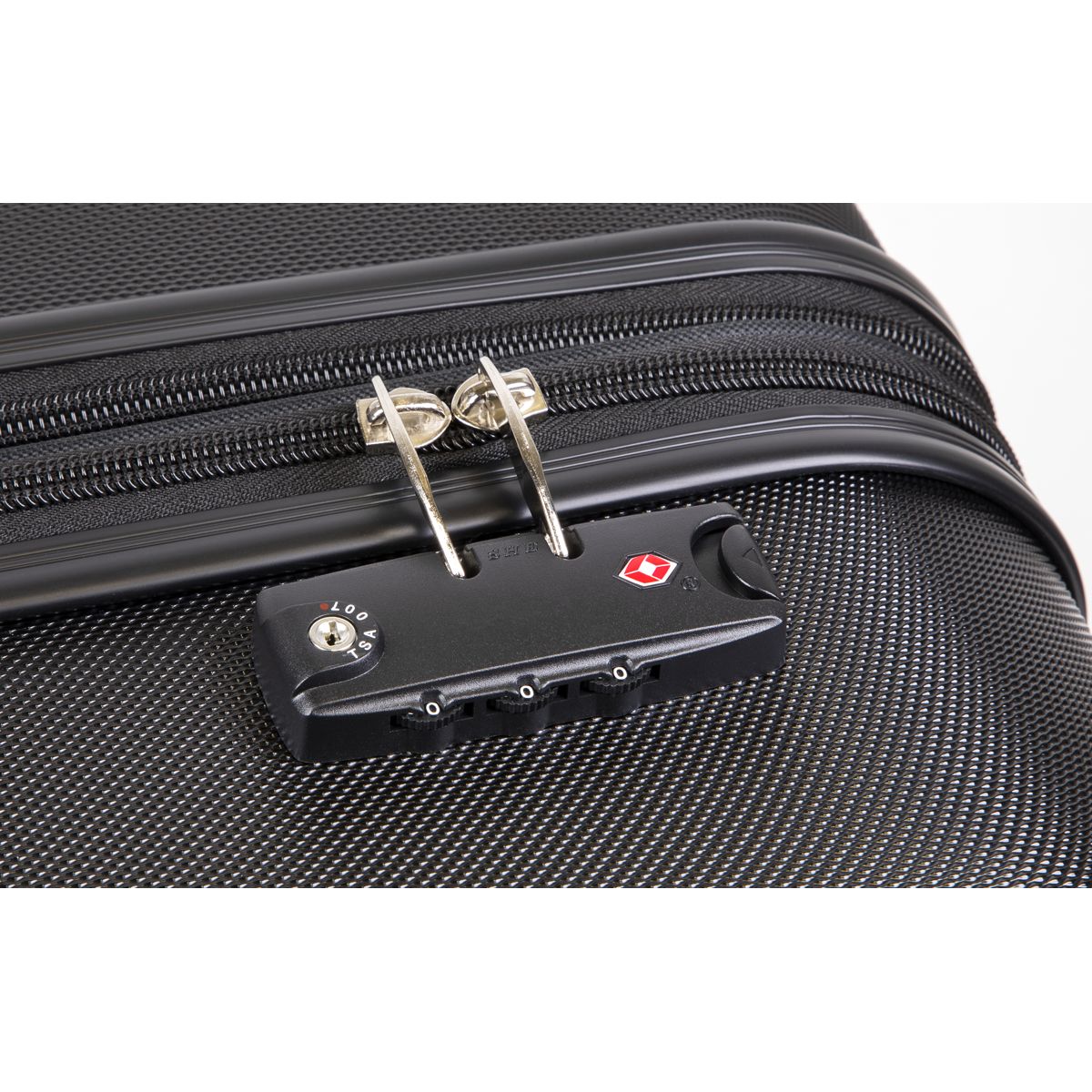 Dellonda Lightweight ABS Luggage Set with TSA Lock - Black - Image 8