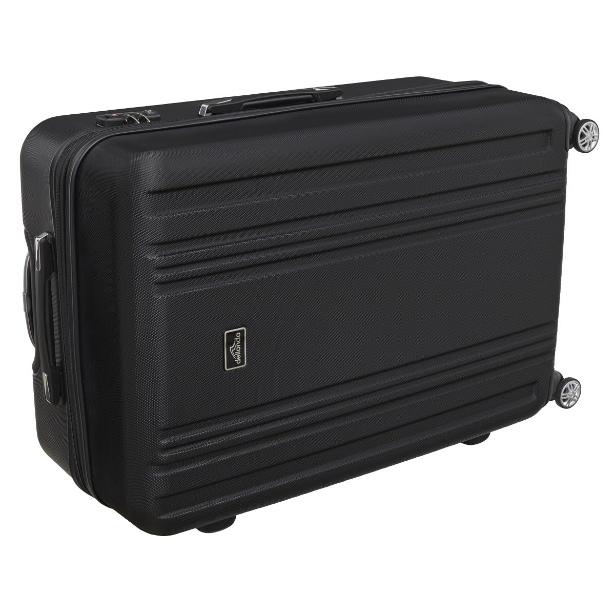 Dellonda Lightweight ABS Luggage Set with TSA Lock - Black DL11