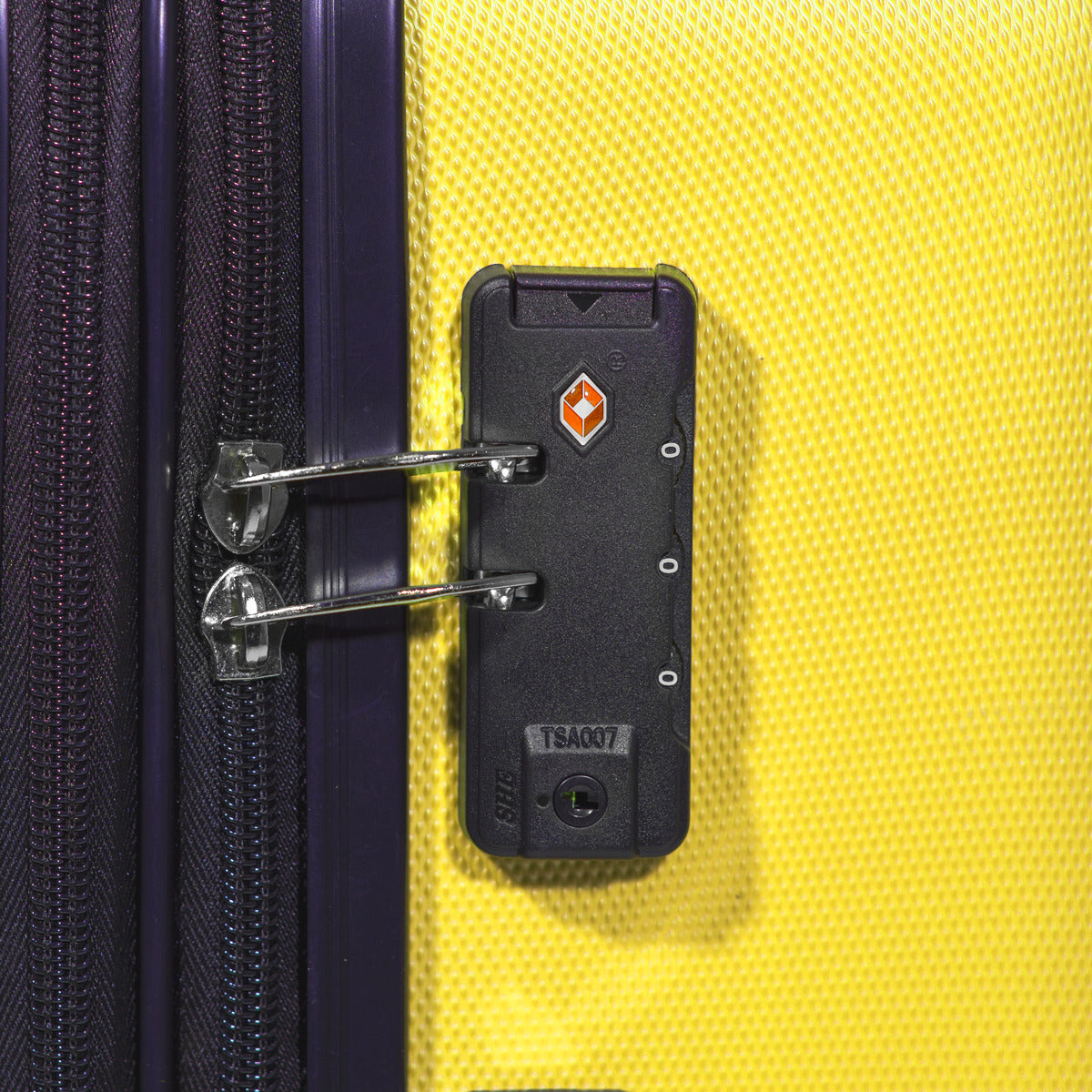 Dellonda Lightweight ABS Luggage Set with TSA Lock - Yellow DL124