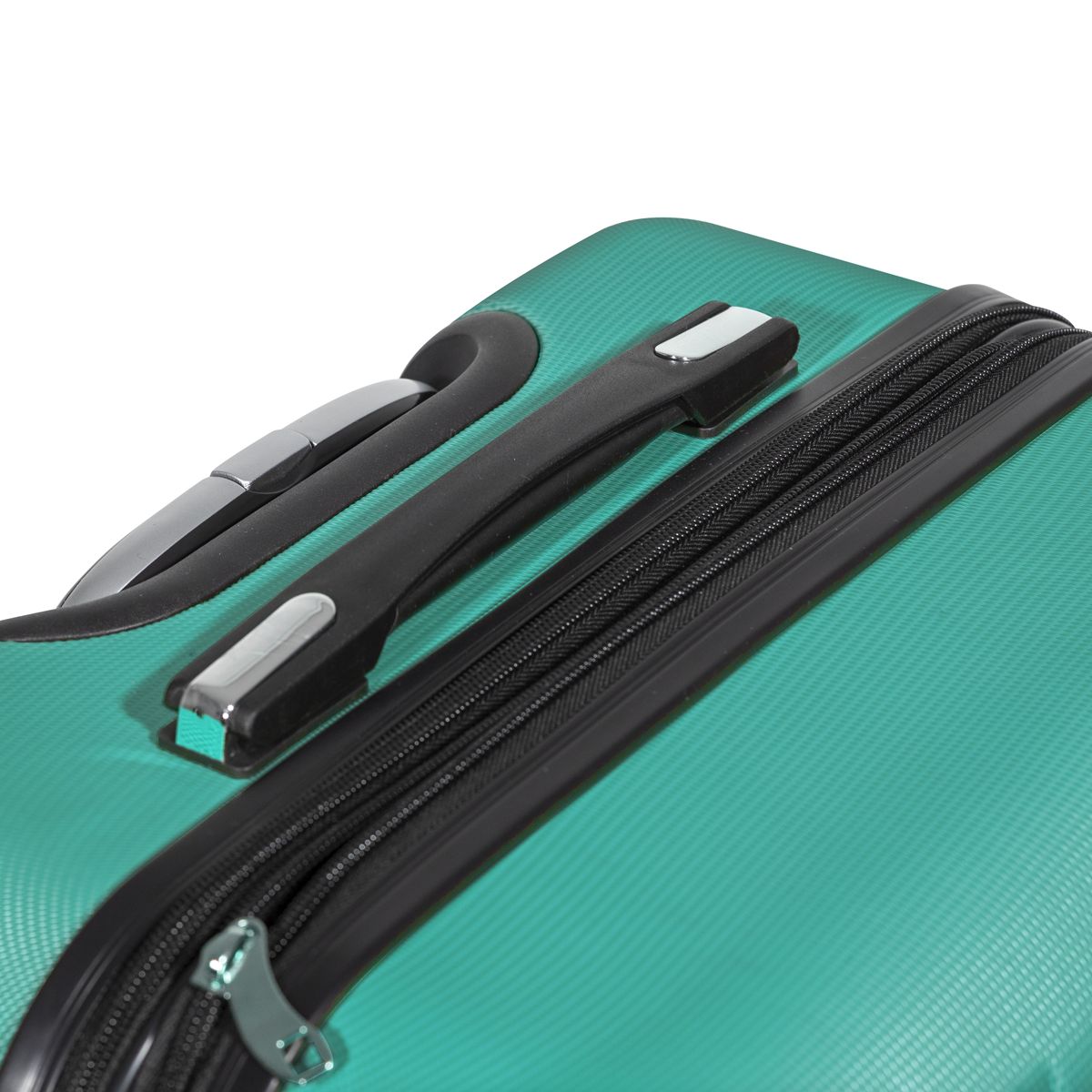 Dellonda Lightweight ABS Luggage Set with TSA Lock - Teal - Image 4