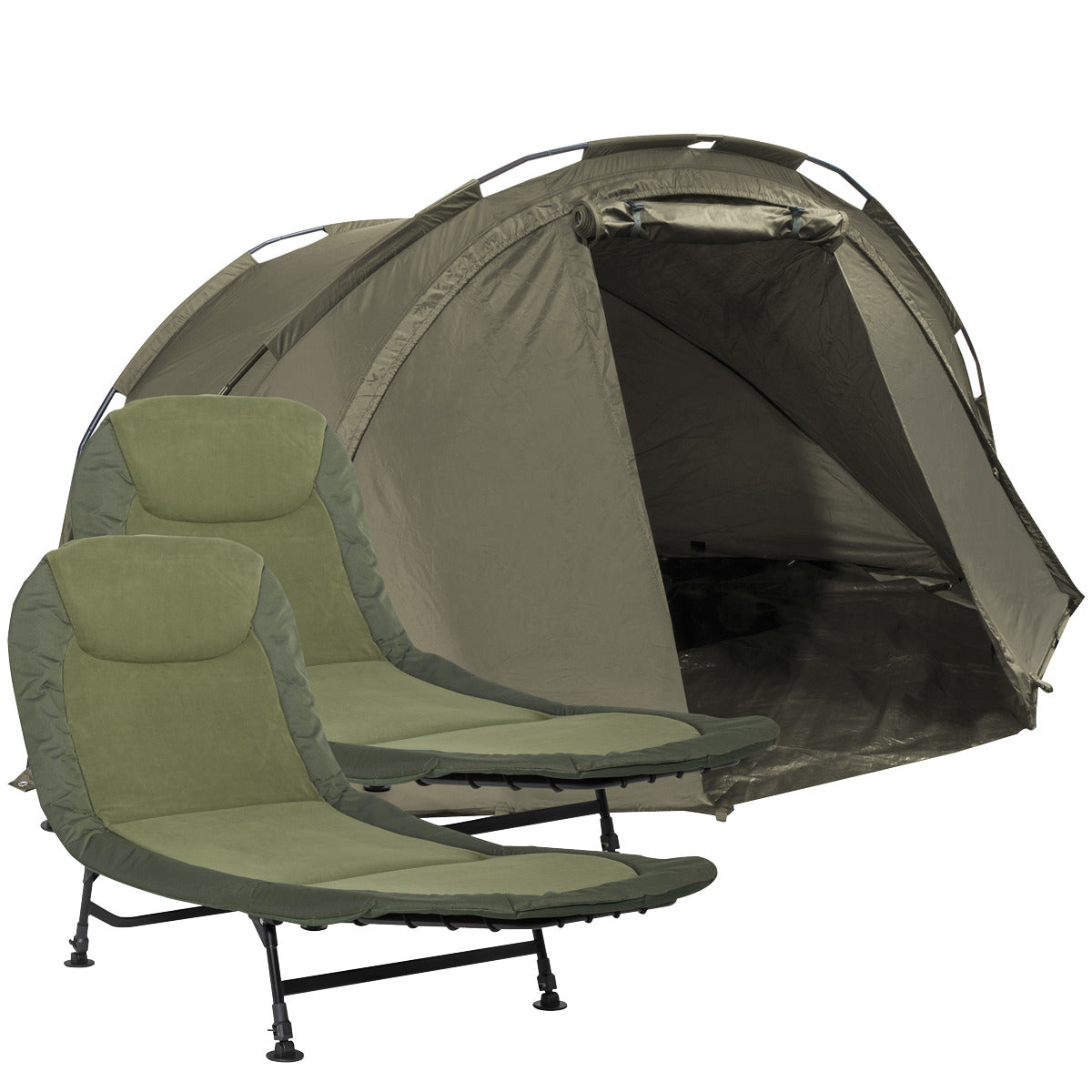 Dellonda 2-Person Bivvy Tent & Bedchair Set DL142