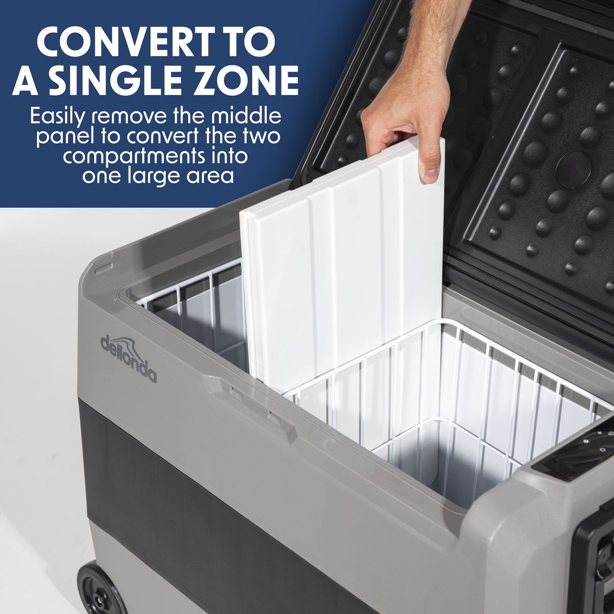 Dellonda Portable Fridge Freezer/Cool Box with LED Display 60L - Image 2