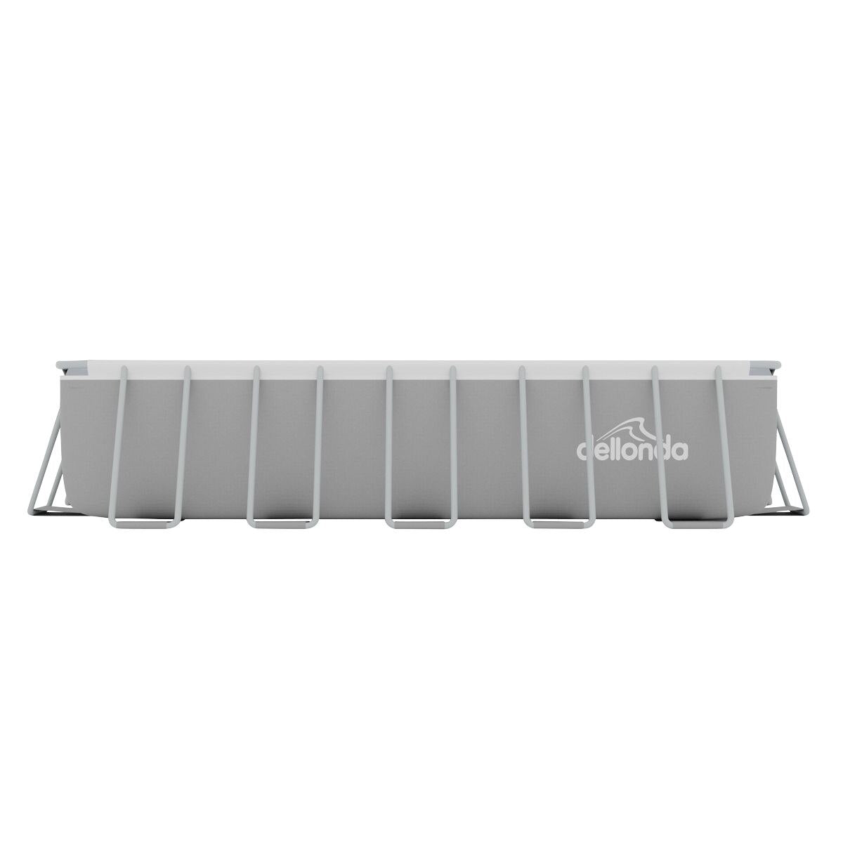 Dellonda Deluxe Steel Frame Rectangular Swimming Pool with Step Ladder & Filter Pump 21ft - Image 9