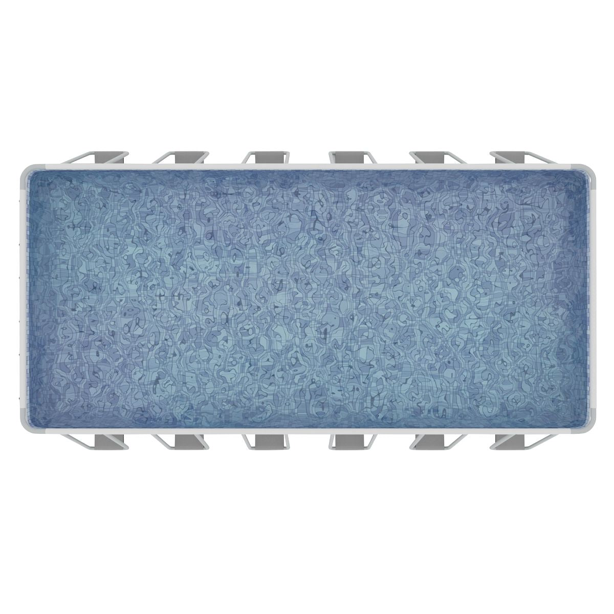 Dellonda Deluxe Steel Frame Rectangular Swimming Pool with Step Ladder & Filter Pump 25ft - Image 10