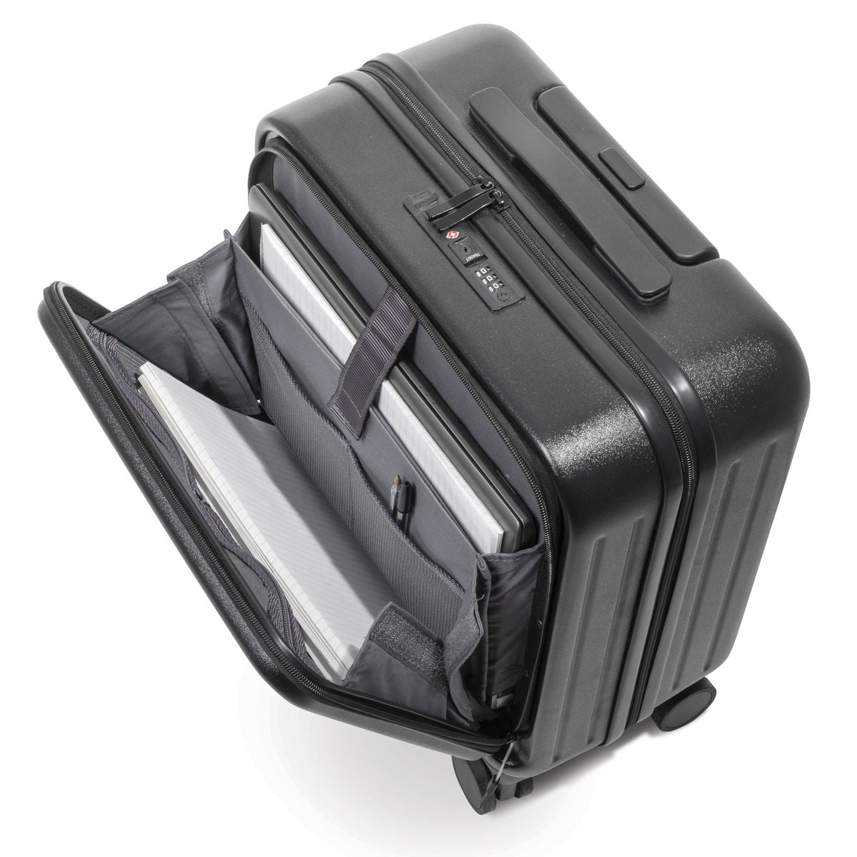 Dellonda Cabin Size Luggage with Laptop Compartments & Dual TSA Lock 18" - Image 6