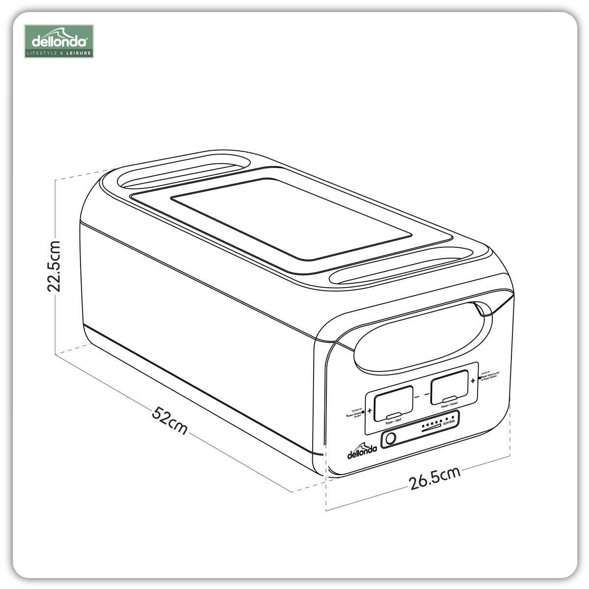Dellonda Power Station Expansion Battery DL164