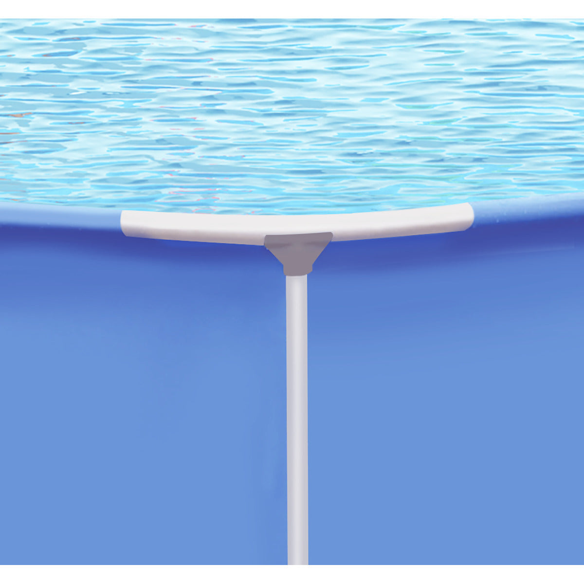 Dellonda Steel Frame Round Swimming Pool with Filter Pump 12ft - Blue DL20
