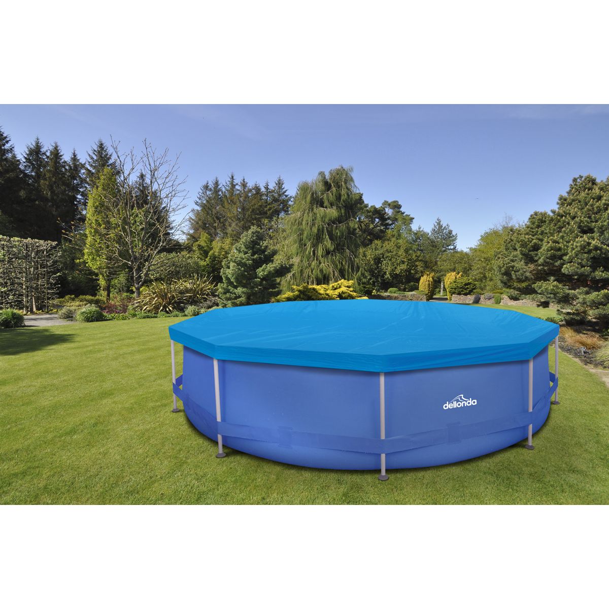 Dellonda Swimming Pool Top Cover with Rope Ties for DL20 - Image 3