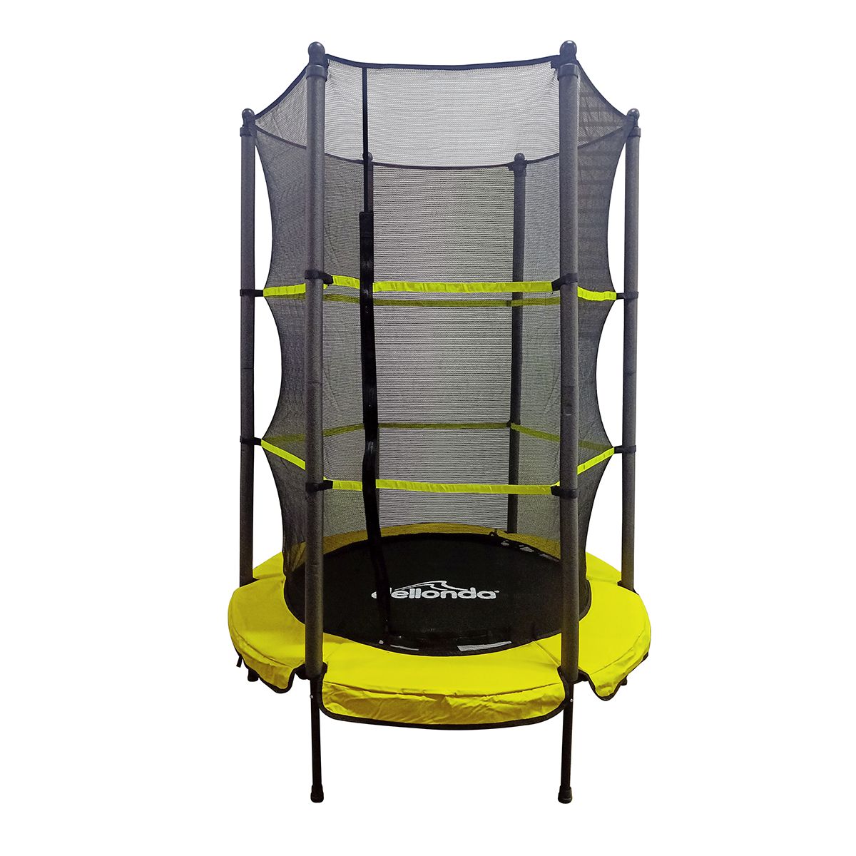 Dellonda Mini Trampoline with Safety Enclosure Net 4.6ft - Image 1