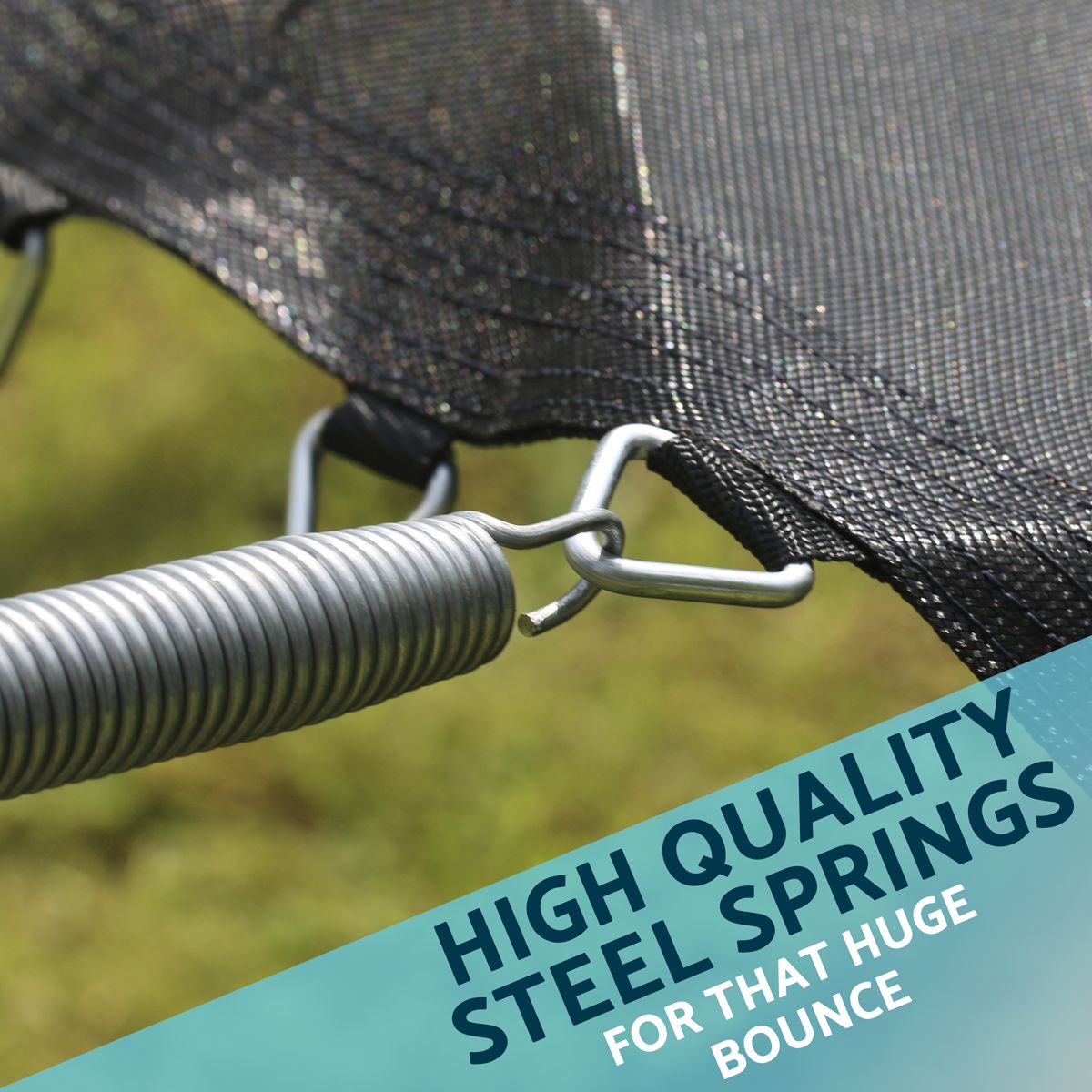 Dellonda Heavy-Duty Outdoor Trampoline with Safety Enclosure Net 10ft - Image 6