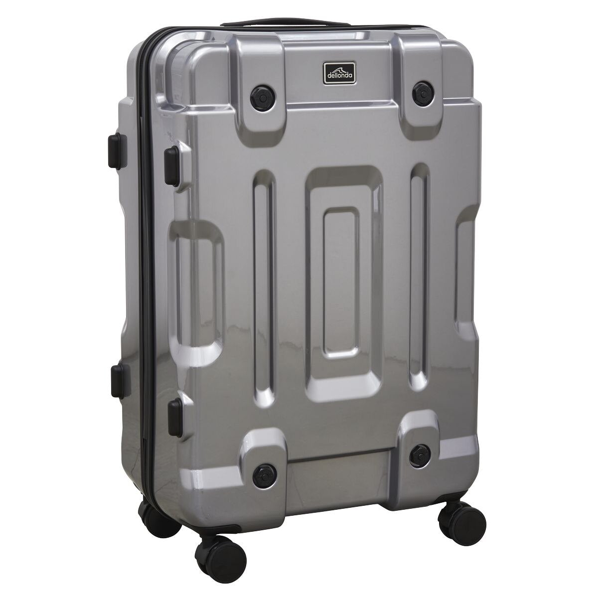 Dellonda Lightweight ABS Luggage Set 3pc - Silver - Image 3