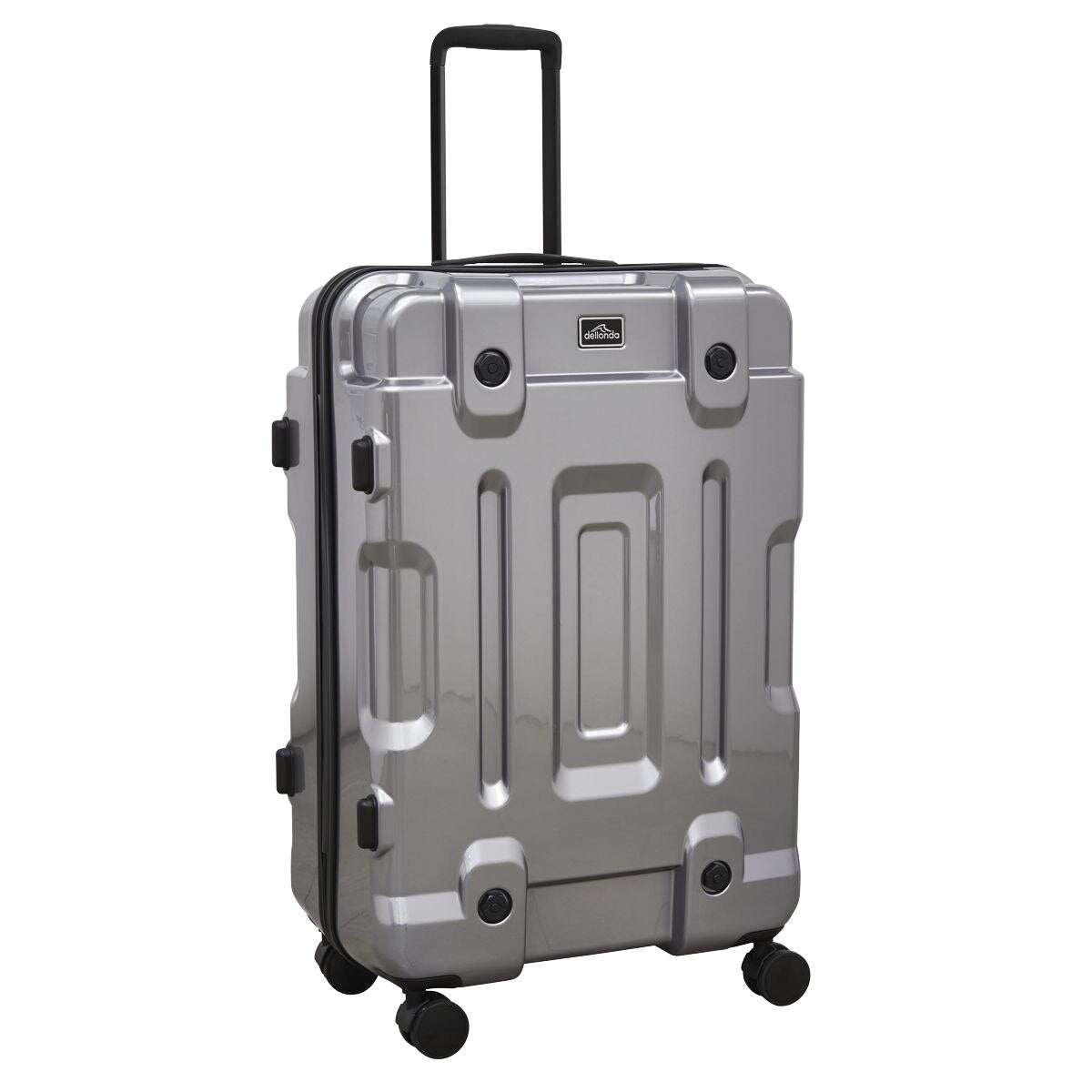 Dellonda Lightweight ABS Luggage Set 3pc - Silver - Image 4