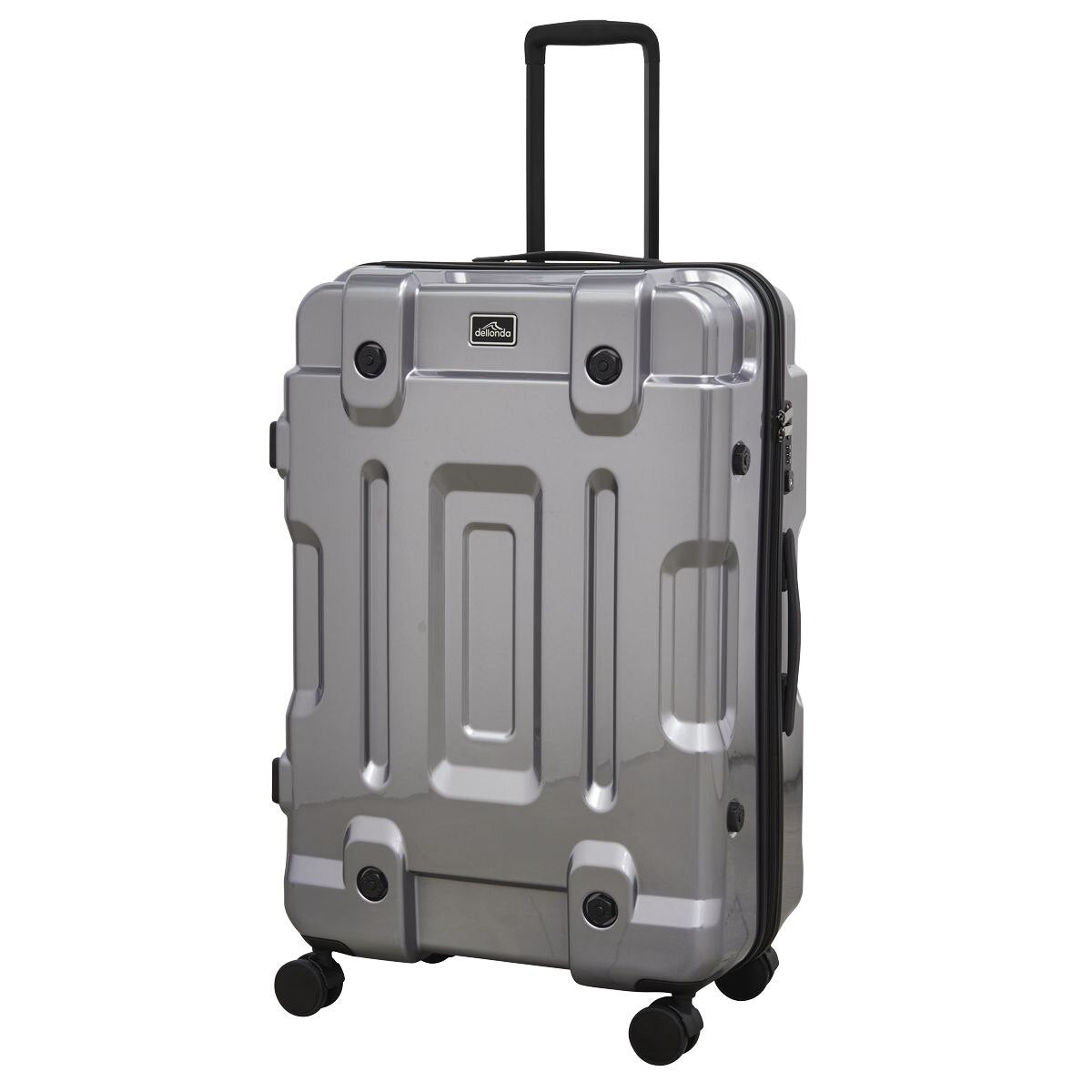 Dellonda Lightweight ABS Luggage Set 3pc - Silver - Image 5