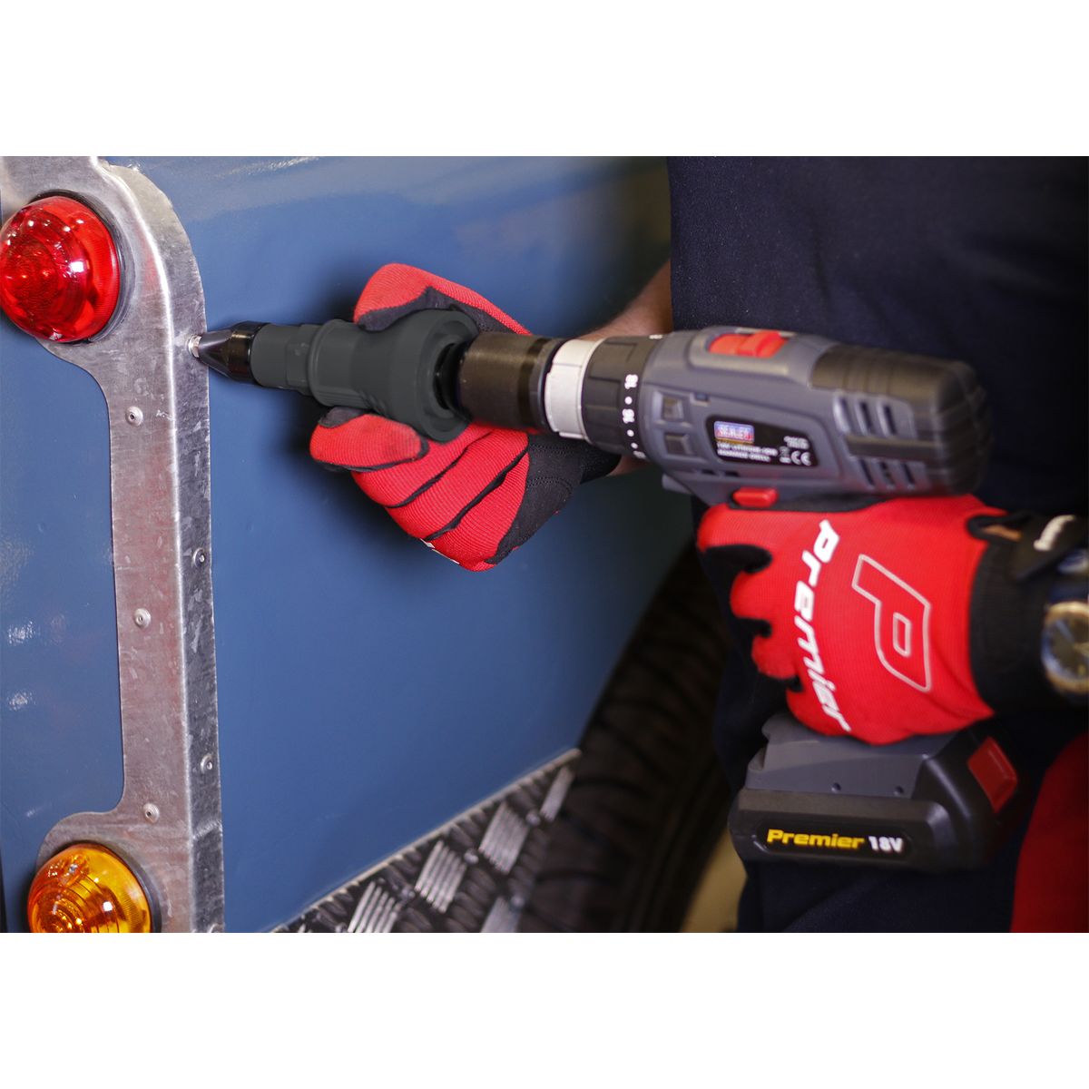 Sealey Riveter Adaptor Drill Powered - Image 4