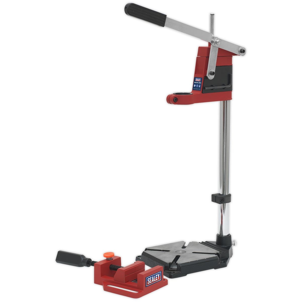 Sealey Drill Stand with Cast Iron Base 500mm & 65mm Vice - Image 1