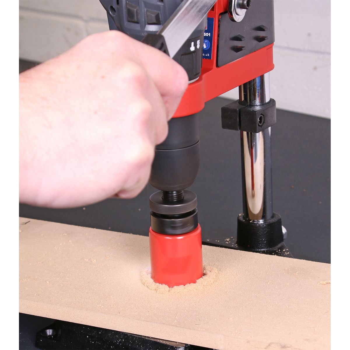 Sealey Drill Stand with Cast Iron Base 500mm & 65mm Vice - Image 8