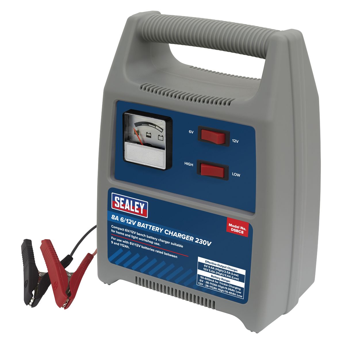Sealey 6/12V Battery Charger 8A 230V - Image 6
