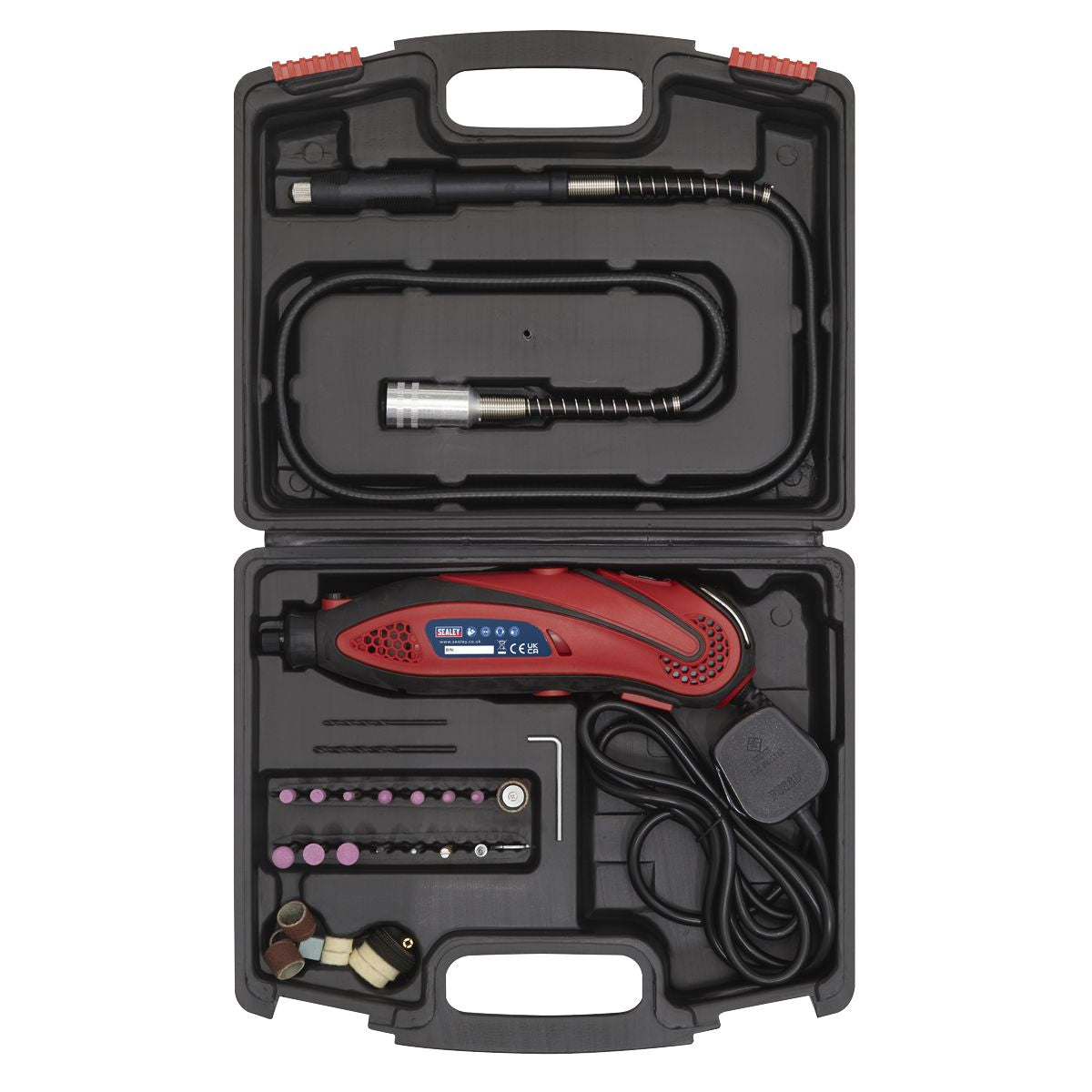 Sealey Multipurpose Rotary Tool & Engraver Kit 230V 40pc - Image 3