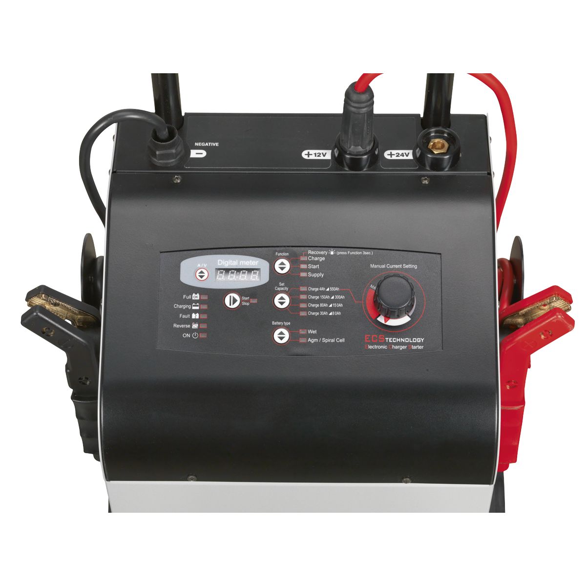 Sealey 12/24V Electronic Charger Maintainer/Starter 75/400A - Image 4