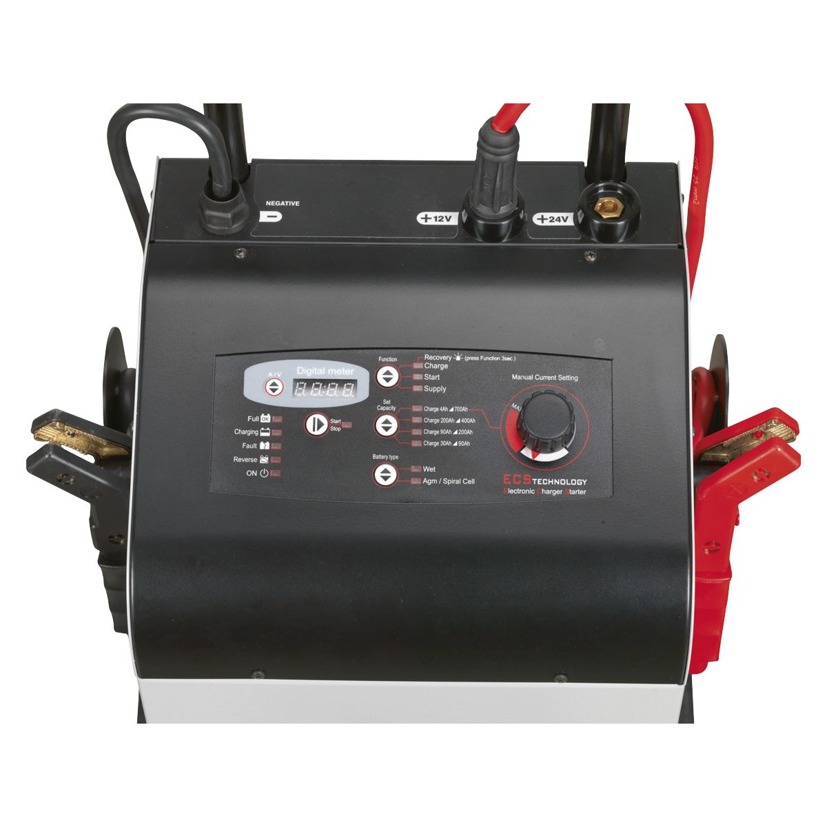 Sealey 12/24V Electronic Charger Maintainer/Starter 100/650A - Image 5