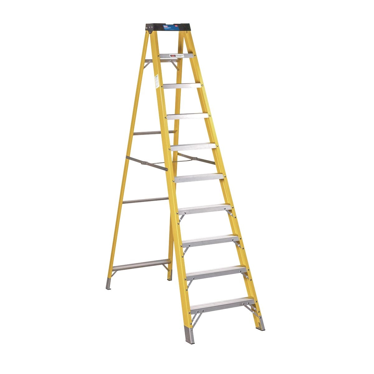 Sealey Fibreglass Step Ladder 9-Tread - BS EN 131 - Image 1
