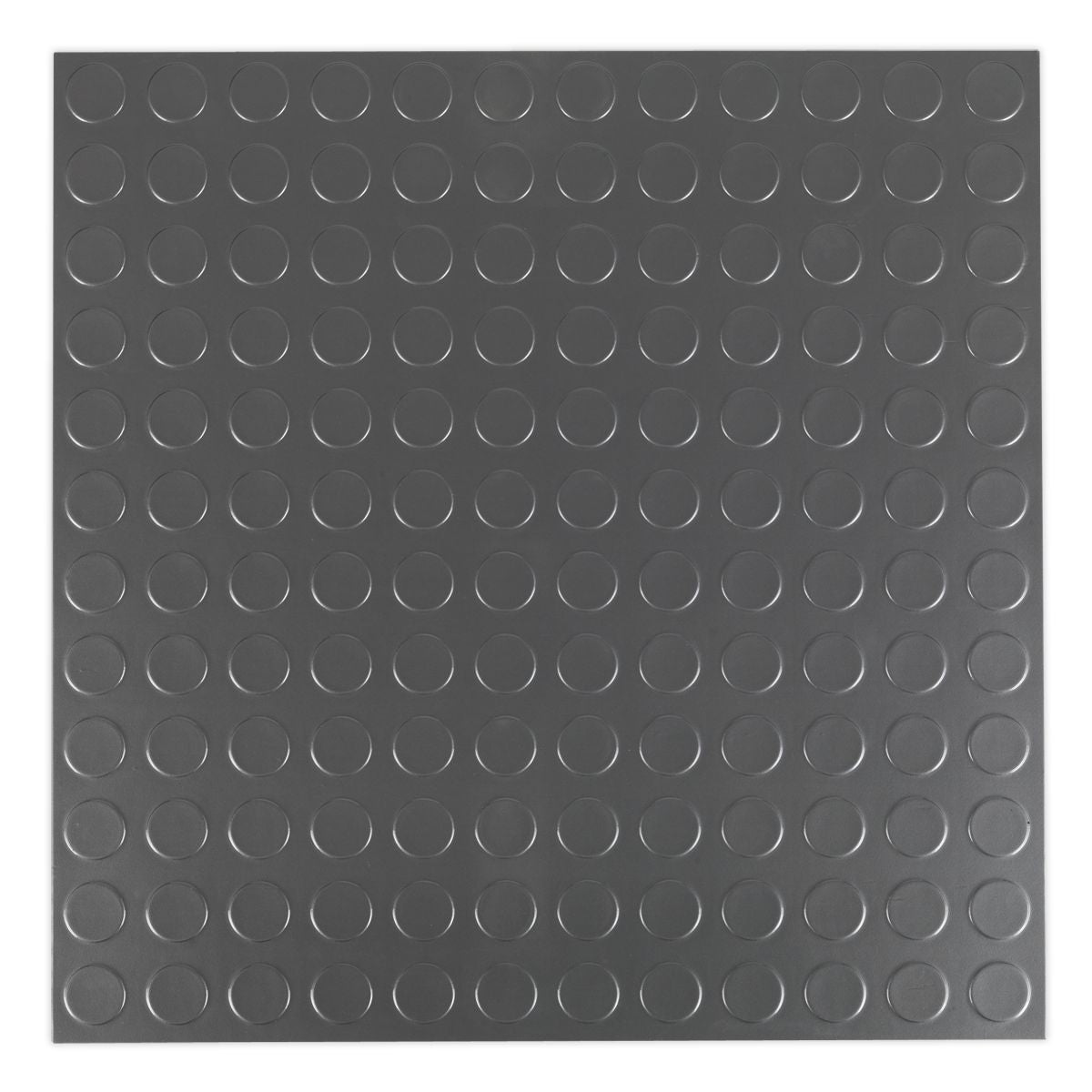 Sealey Vinyl Floor Tile with Peel & Stick Backing Silver Coin - Pack of 16 - Image 4