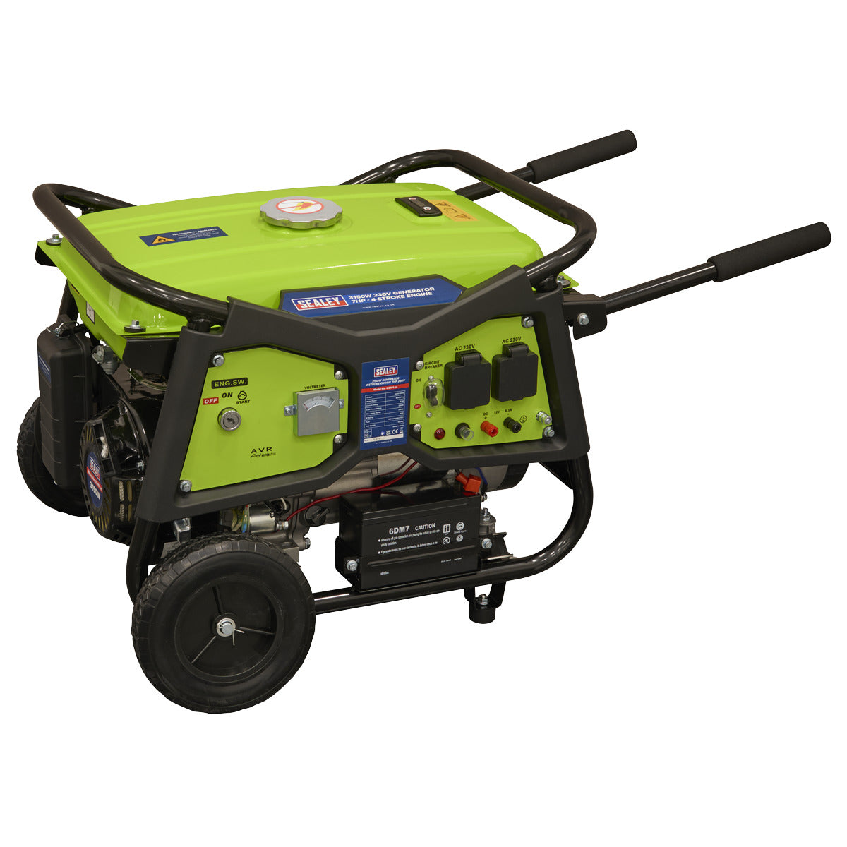 Sealey 3150W Generator 7hp 4-Stroke Engine 230V G3101