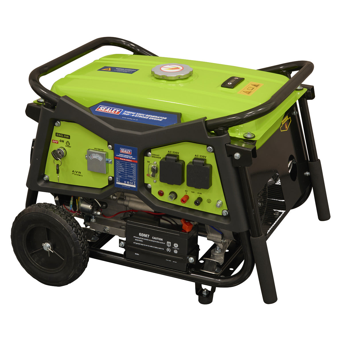 Sealey 3150W Generator 7hp 4-Stroke Engine 230V G3101