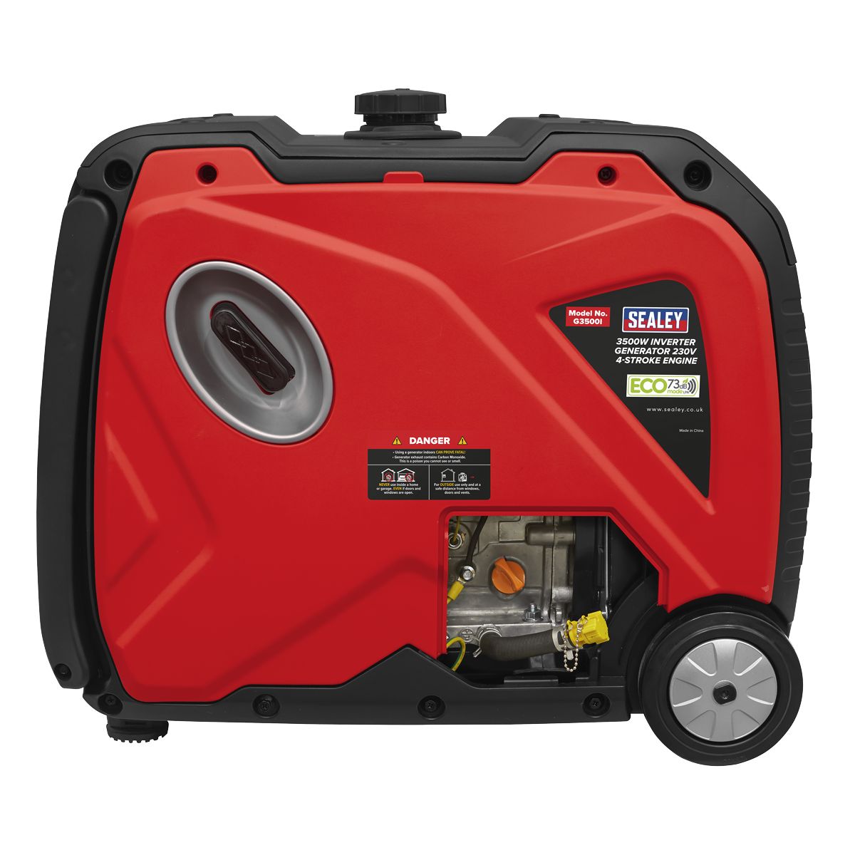 Sealey 3500W Inverter Generator 4-Stroke Engine 230V - Image 6