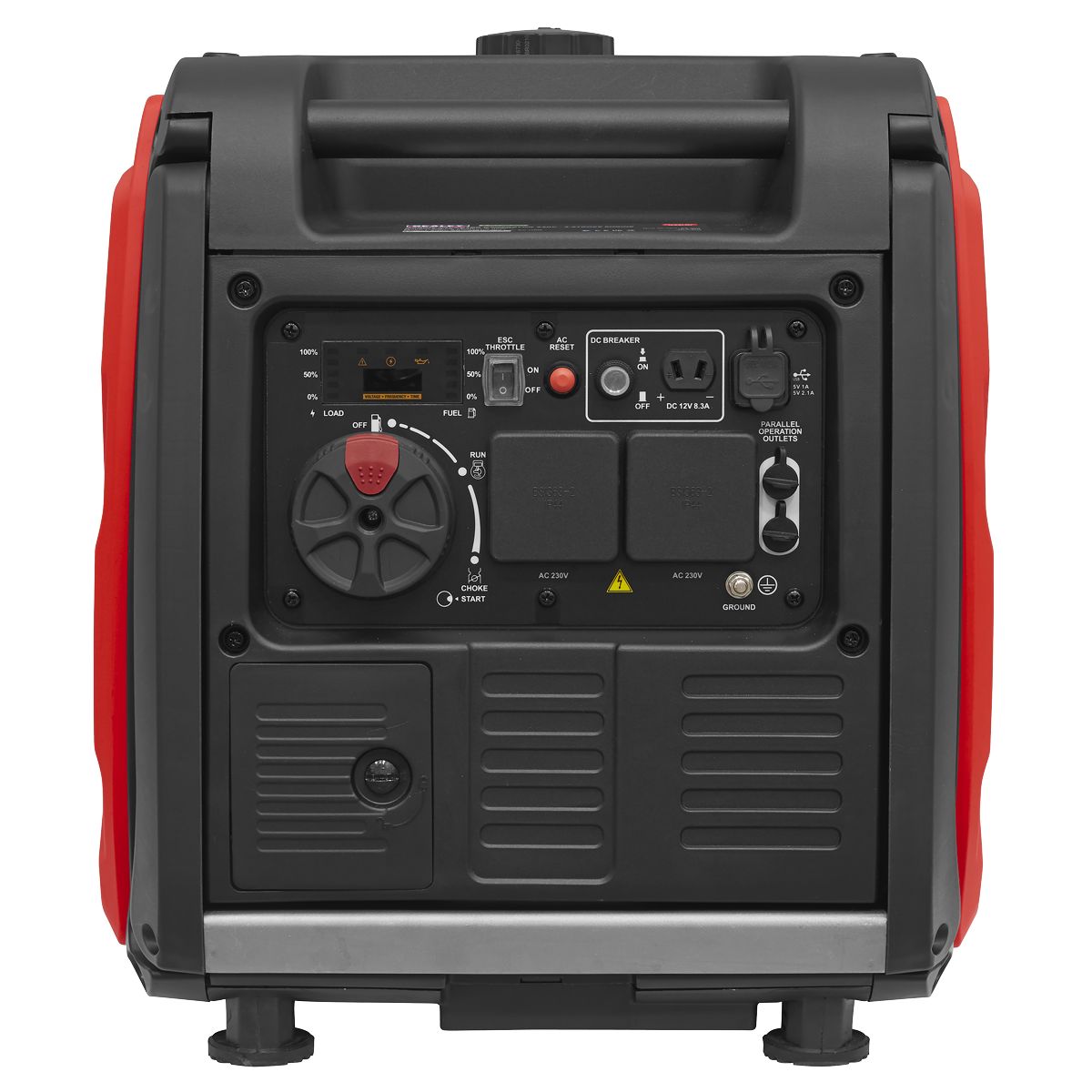 Sealey 3500W Inverter Generator 4-Stroke Engine 230V - Image 8