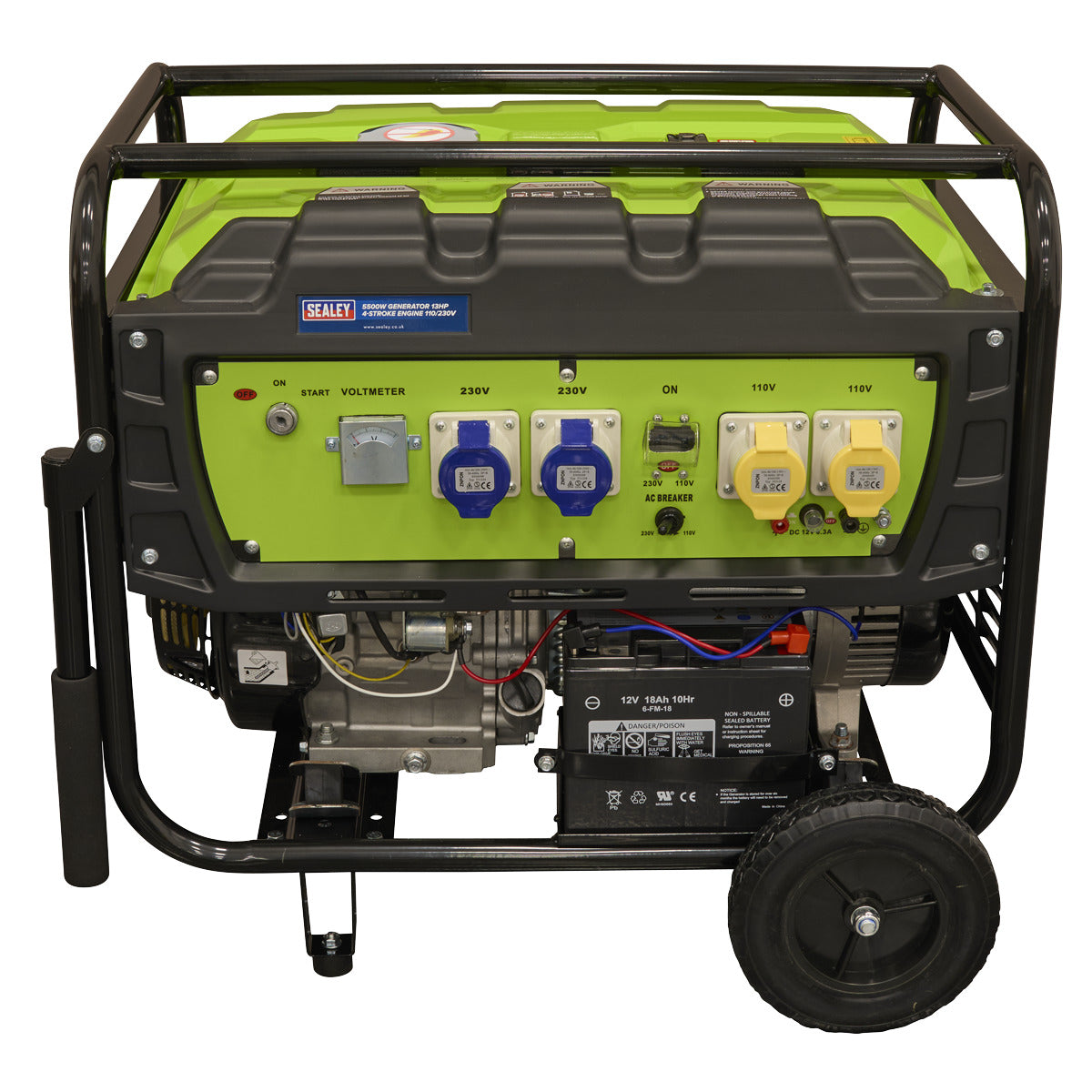 Sealey 5500W Generator 13hp 4-Stroke Engine 110/230V G5501