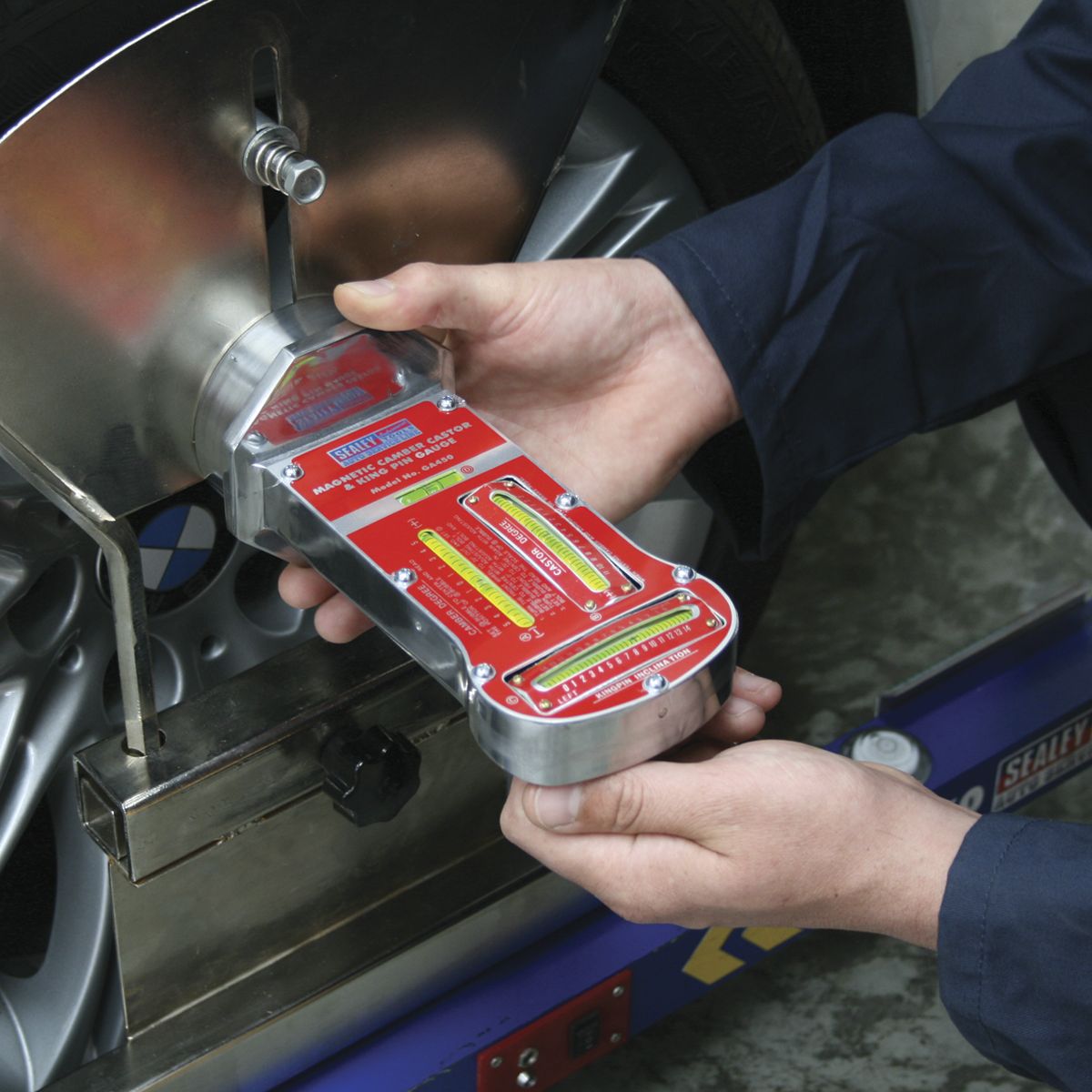 Sealey Magnetic Camber Castor & Kingpin Gauge - Image 2