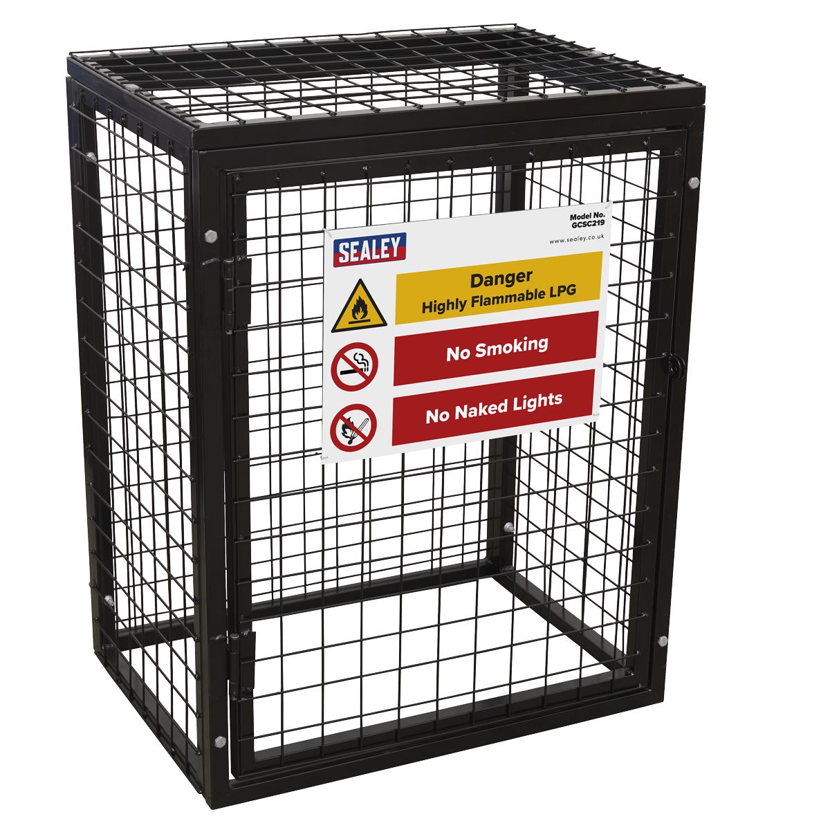 Sealey Gas Cylinder Safety Cage - 2 x 19kg - Image 1