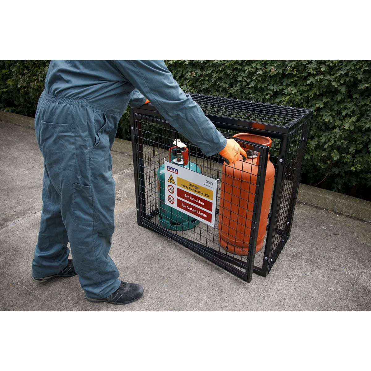 Sealey Gas Cylinder Safety Cage - 3 x 19kg - Image 6