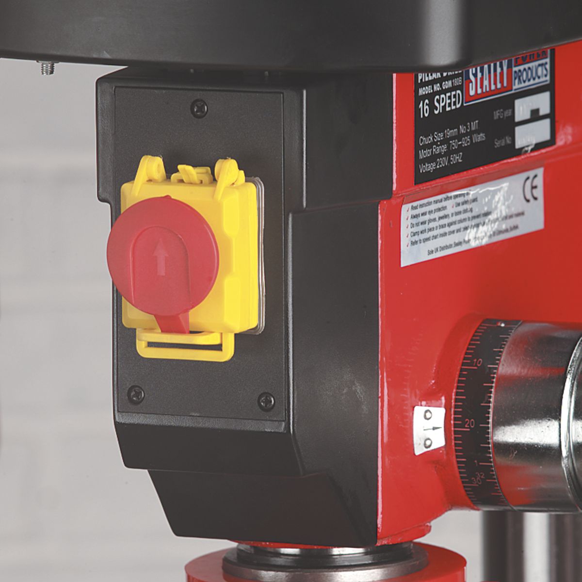 Sealey Floor Standing Radial Pillar Drill 5-Speed 550W/230V - Image 3