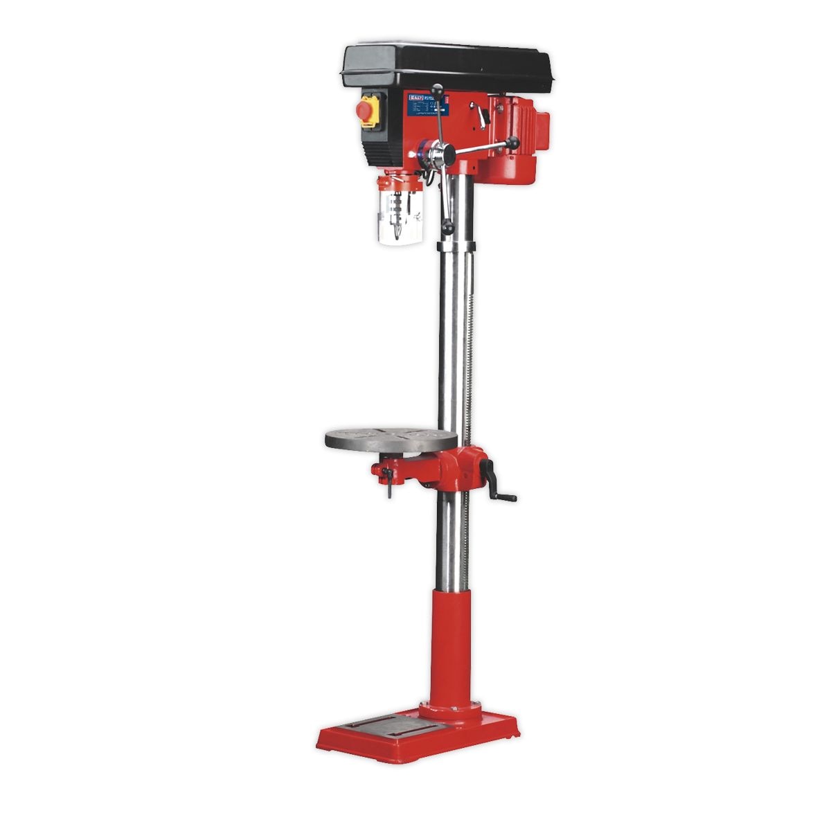 Sealey Floor Standing Pillar Drill 16-Speed 650W/230V - Image 1