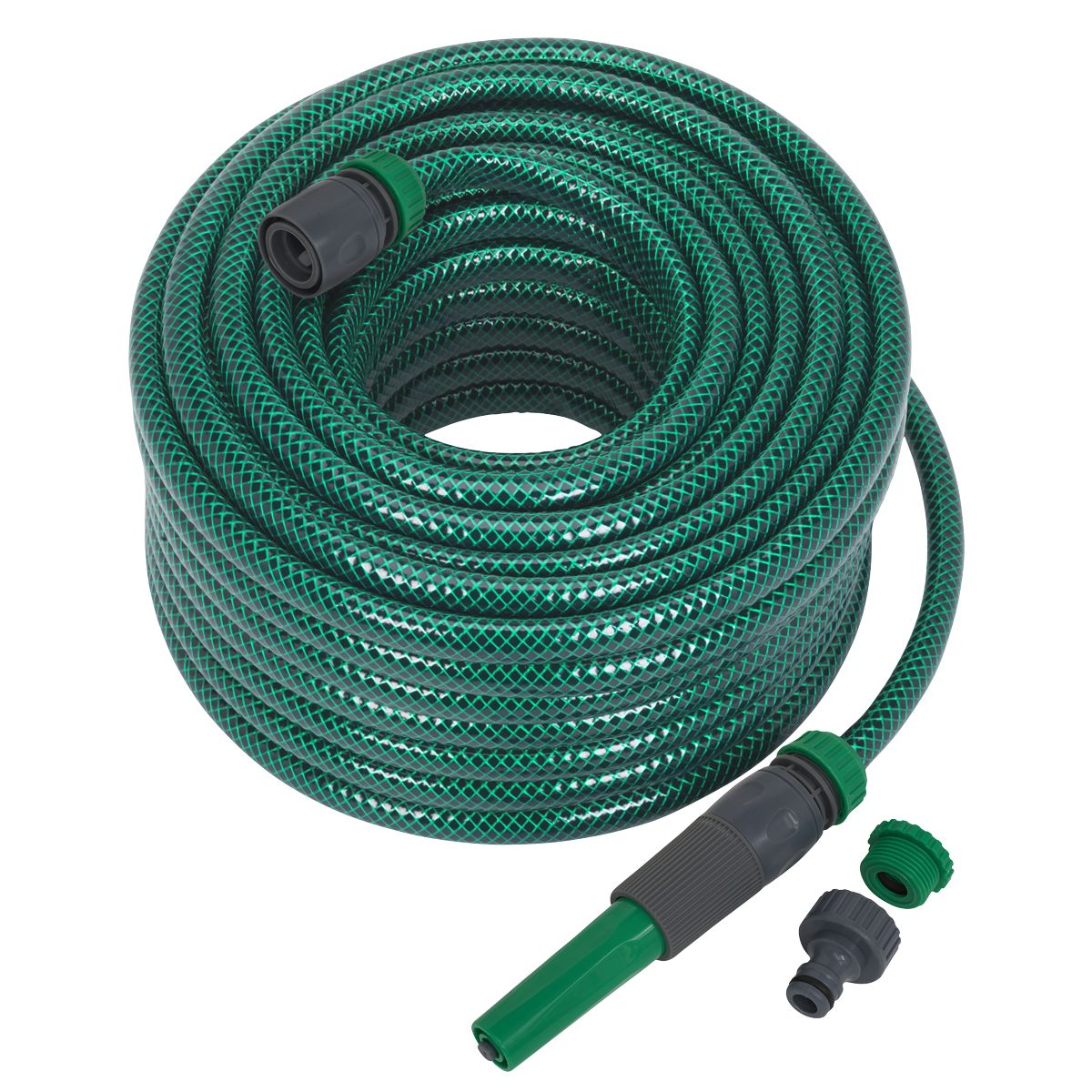 Sealey Water Hose 30m with Fittings - Image 1