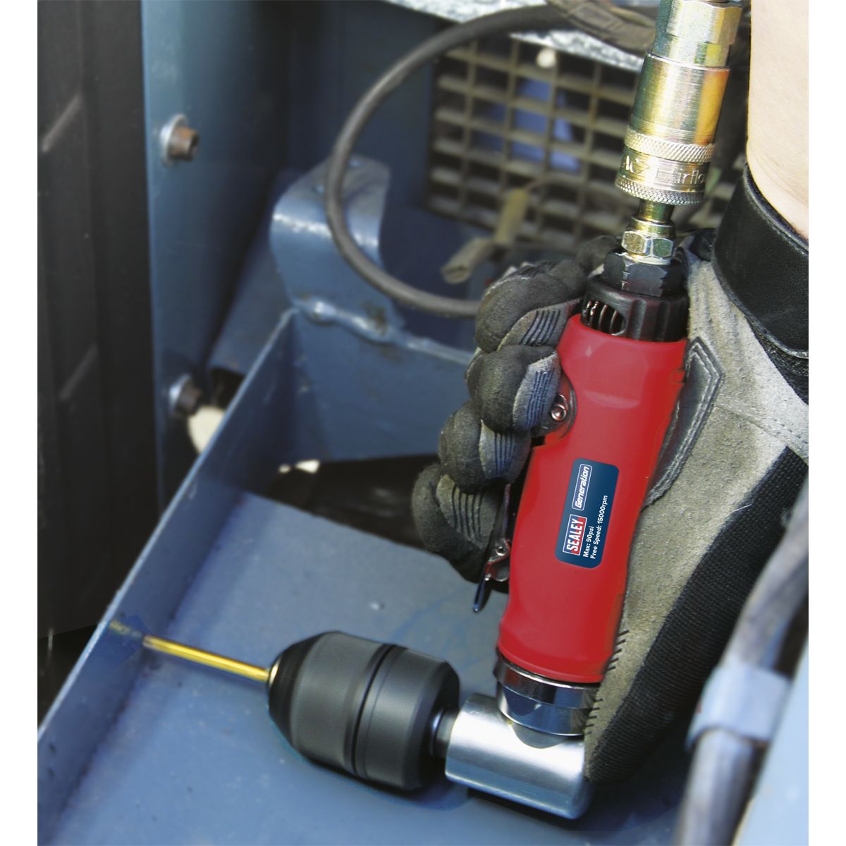 Sealey Generation Air Angle Drill with Keyless Chuck 10mm - Image 3