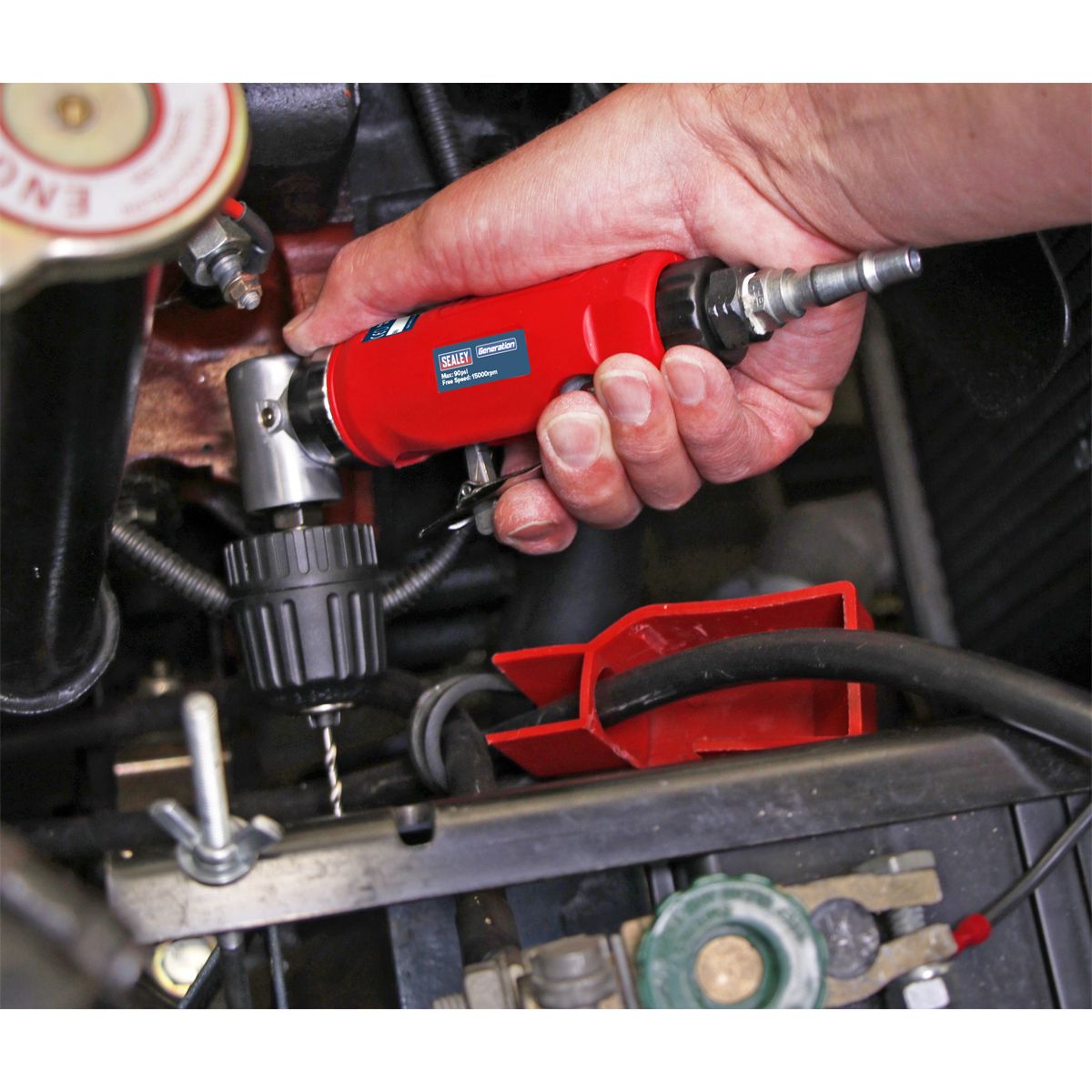 Sealey Generation Air Angle Drill with Keyless Chuck 10mm - Image 5