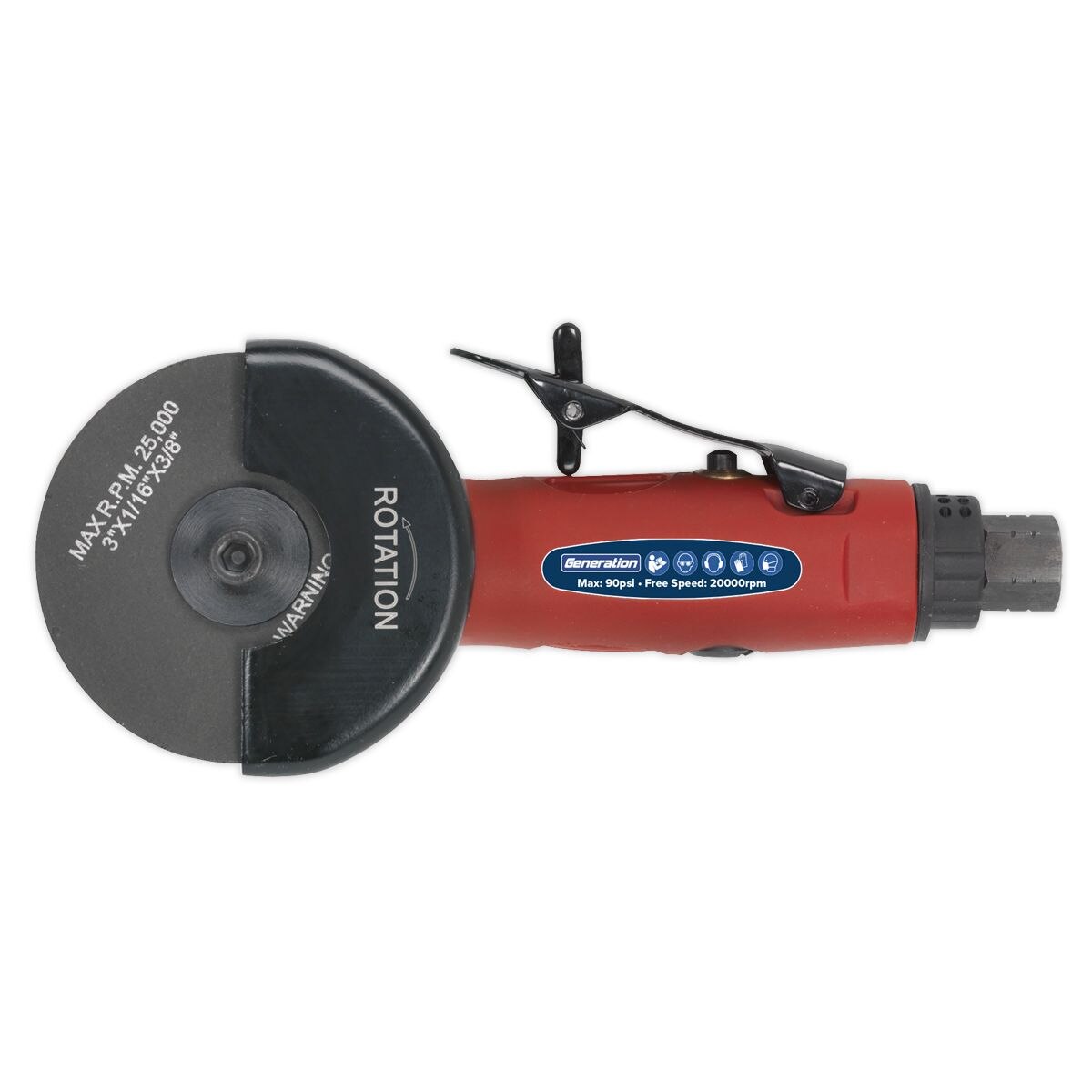 Sealey Generation Straight Air Cut-Off Tool 75mm - Image 4