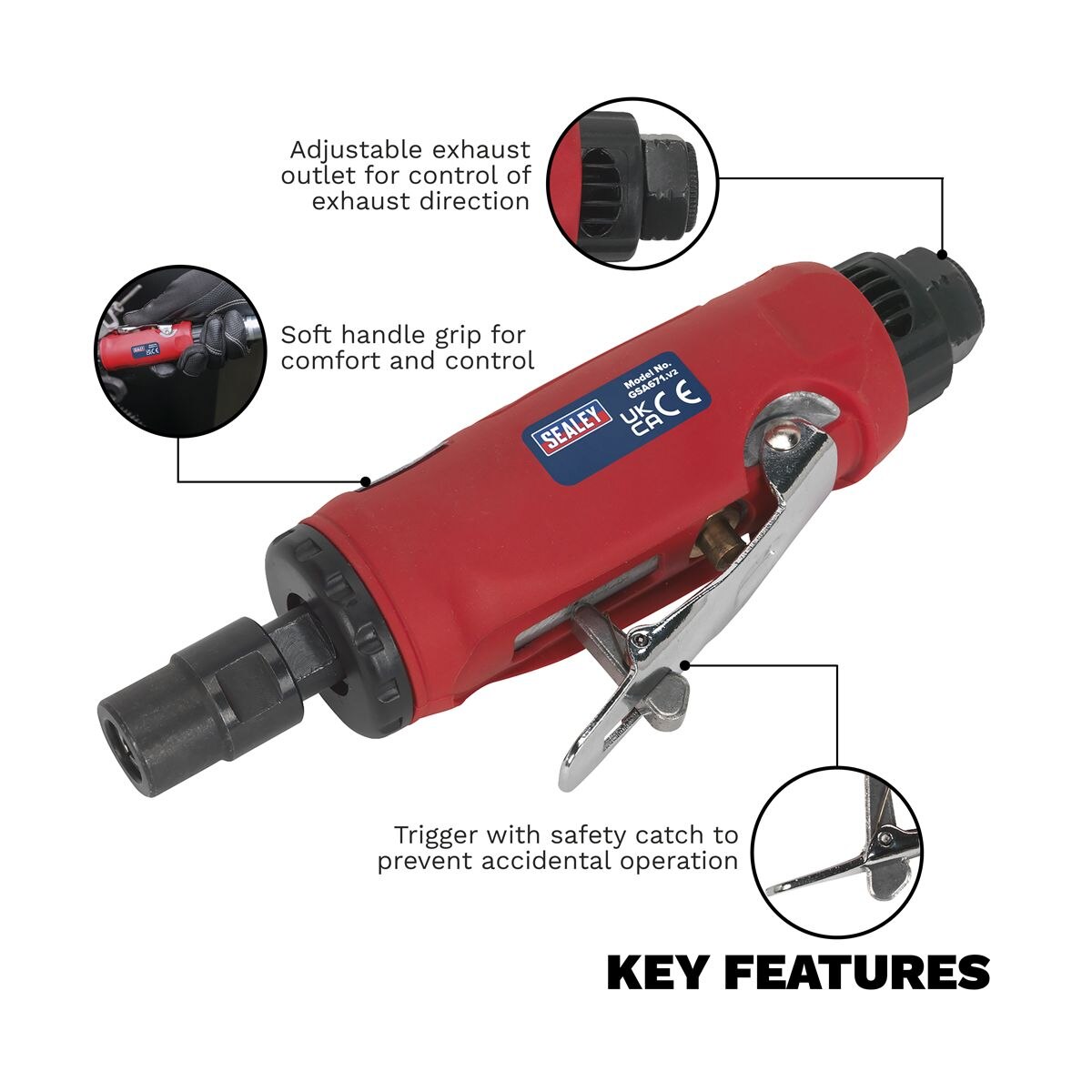 Sealey Generation Air Die Grinder - Image 4