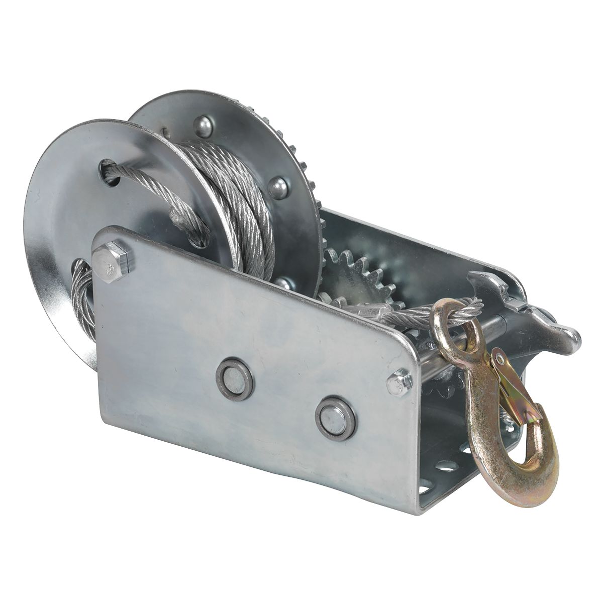 Sealey Geared Hand Winch with Cable 900kg Capacity - Image 2