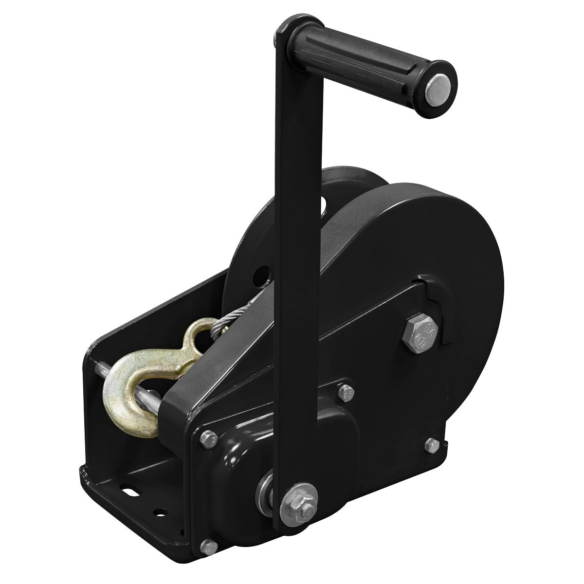 Sealey Geared Hand Winch with Brake & Cable 1130kg Capacity - Image 1