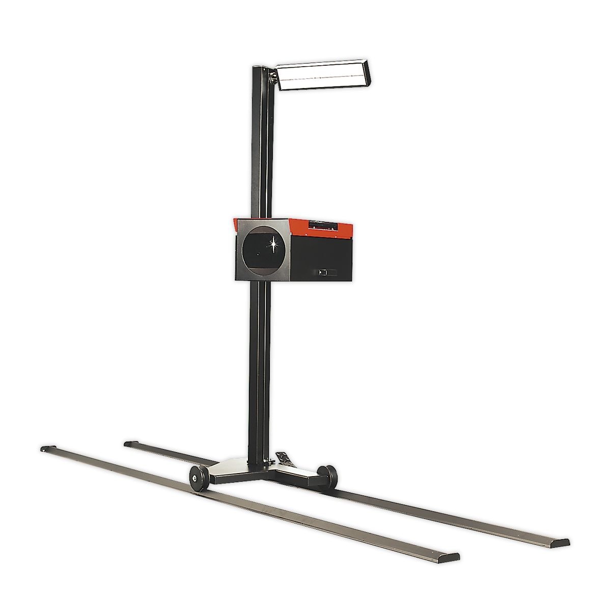Sealey Headlamp Beam Setter with Rails & Commercial Aiming Screen - Image 1