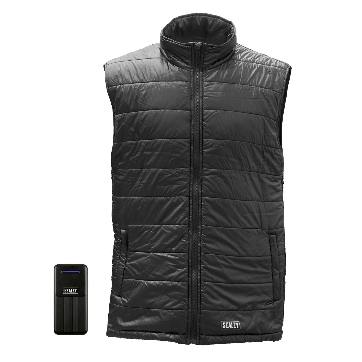 Sealey 5V Heated Puffy Gilet with Power Bank 10Ah - 44" to 52" Chest - Image 1