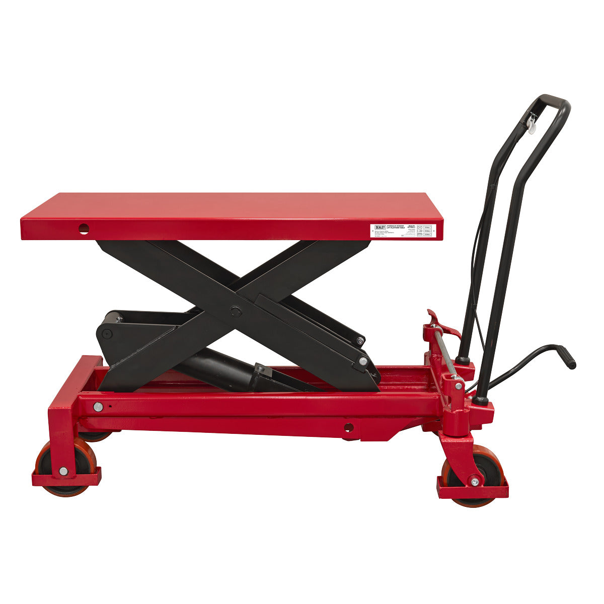 Sealey Hydraulic Scissor Lift Platform Table 1000kg Capacity HPT1000