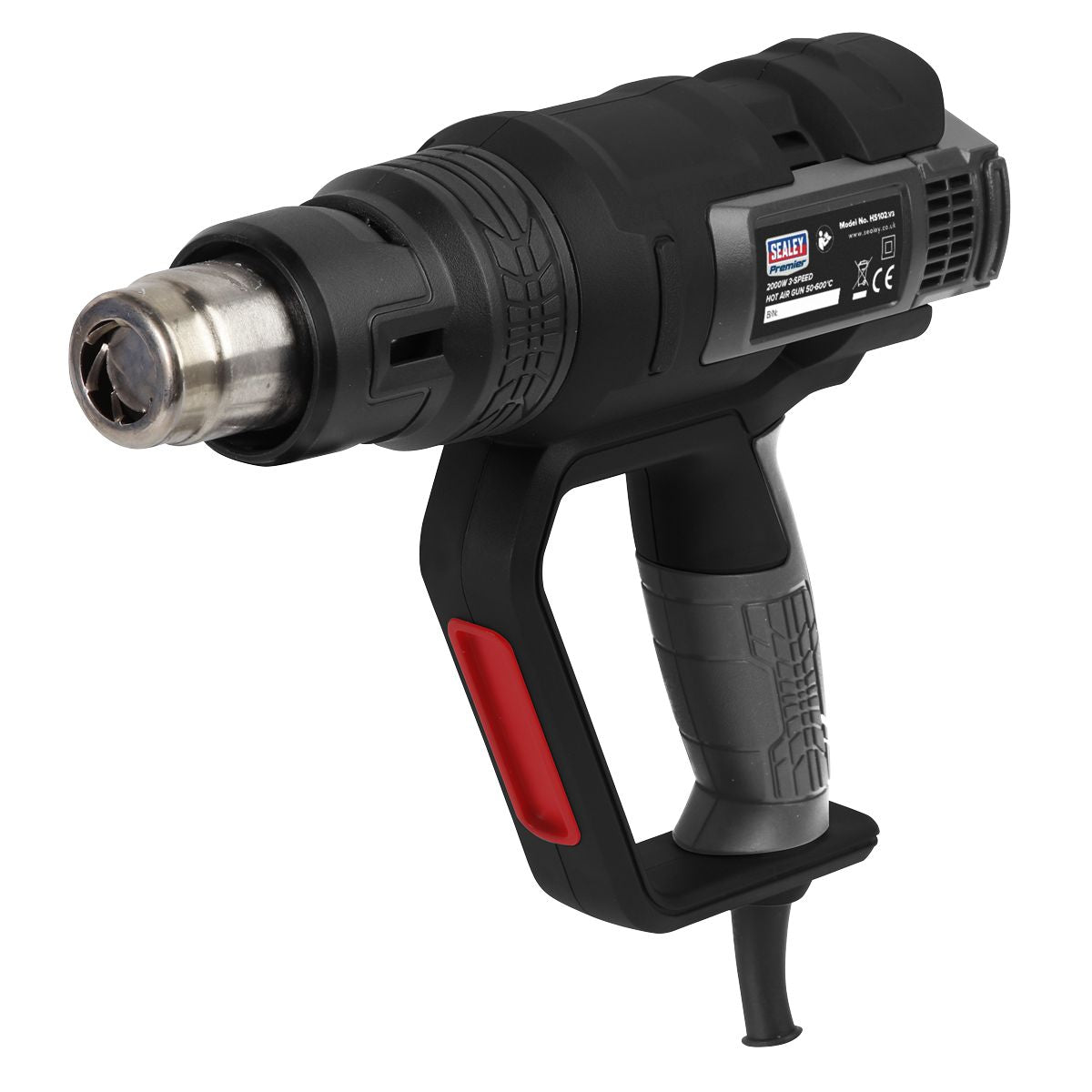 Sealey Premier 2000W 3-Speed Heat Gun 50-600°C - Image 1